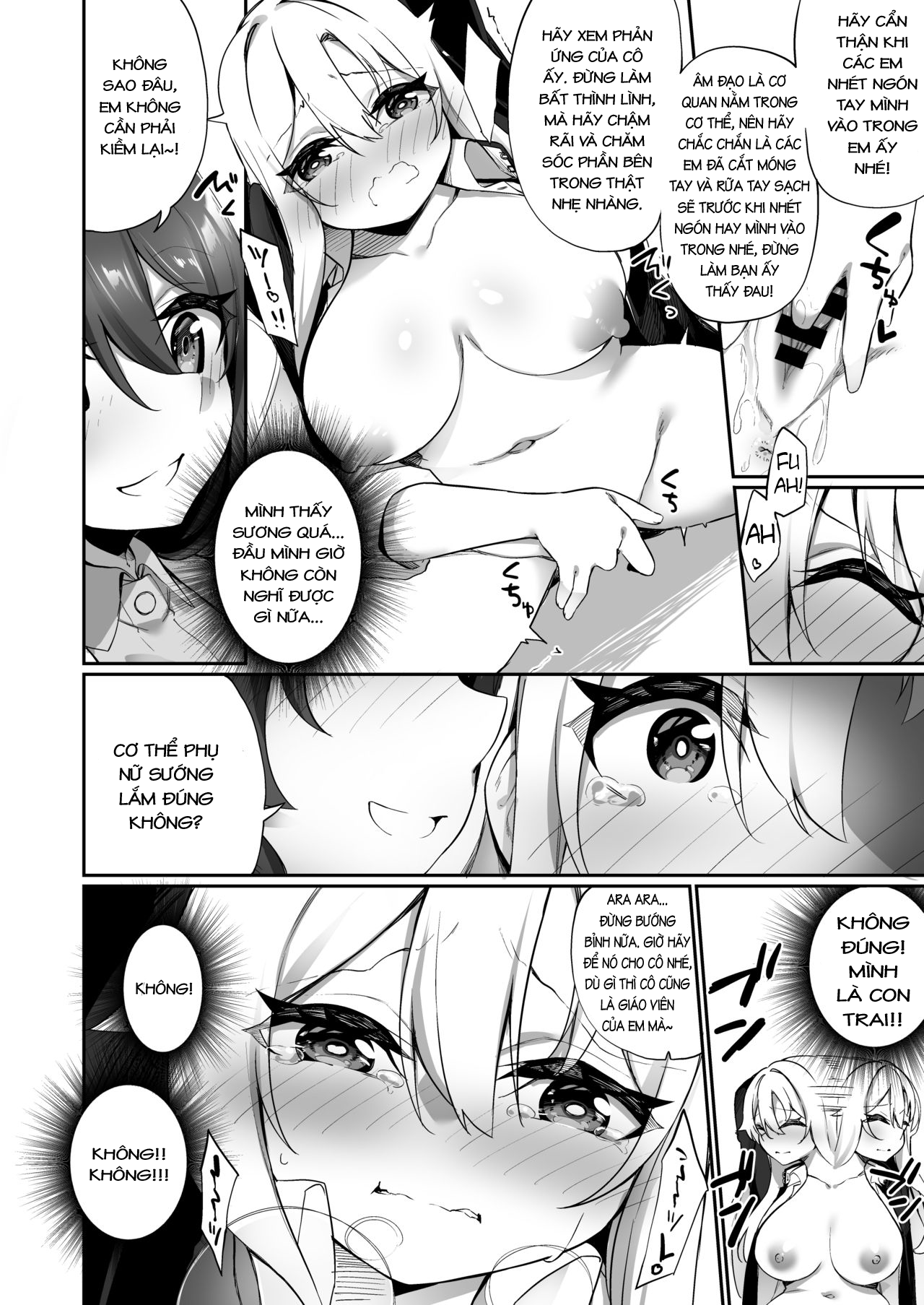 Đọc truyện hentai Ninshin Shussan Taiken Gakushuu no Kyouzai ni Sareta Ore - Oneshot