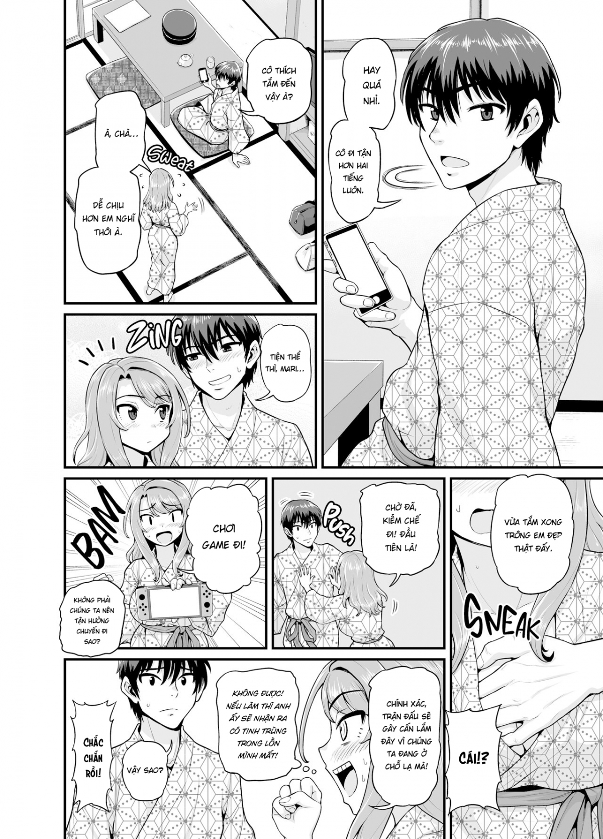 Đọc truyện hentai Getting it On With Your Gaming Buddy at the Hot Spring NTRVer - Oneshot