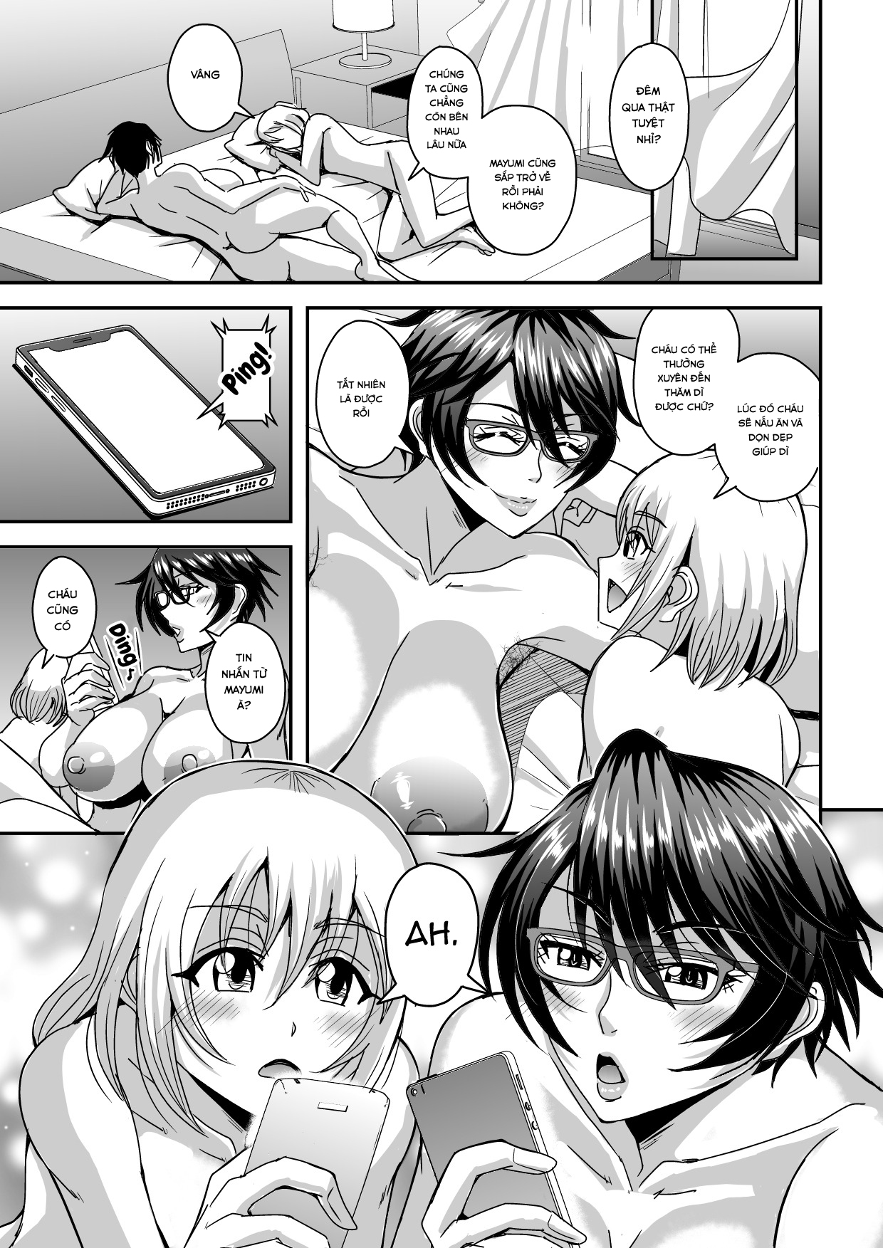 Đọc truyện hentai Alofou độc thân và mối quan hệ với con trai của bạn cô - Chap 1