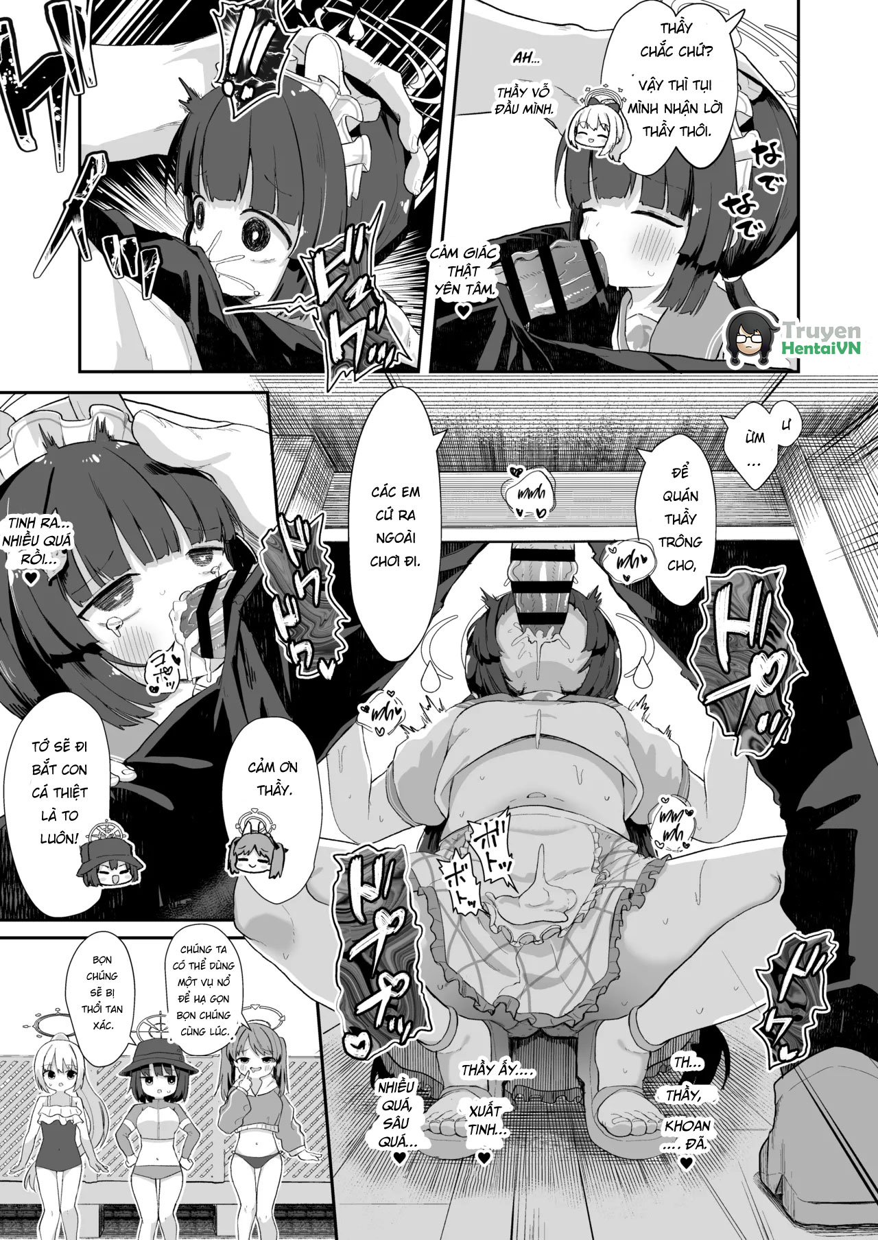 Đọc truyện hentai O o Furu Usagi ni Kashizukaseru (Blue Archive) - Oneshot