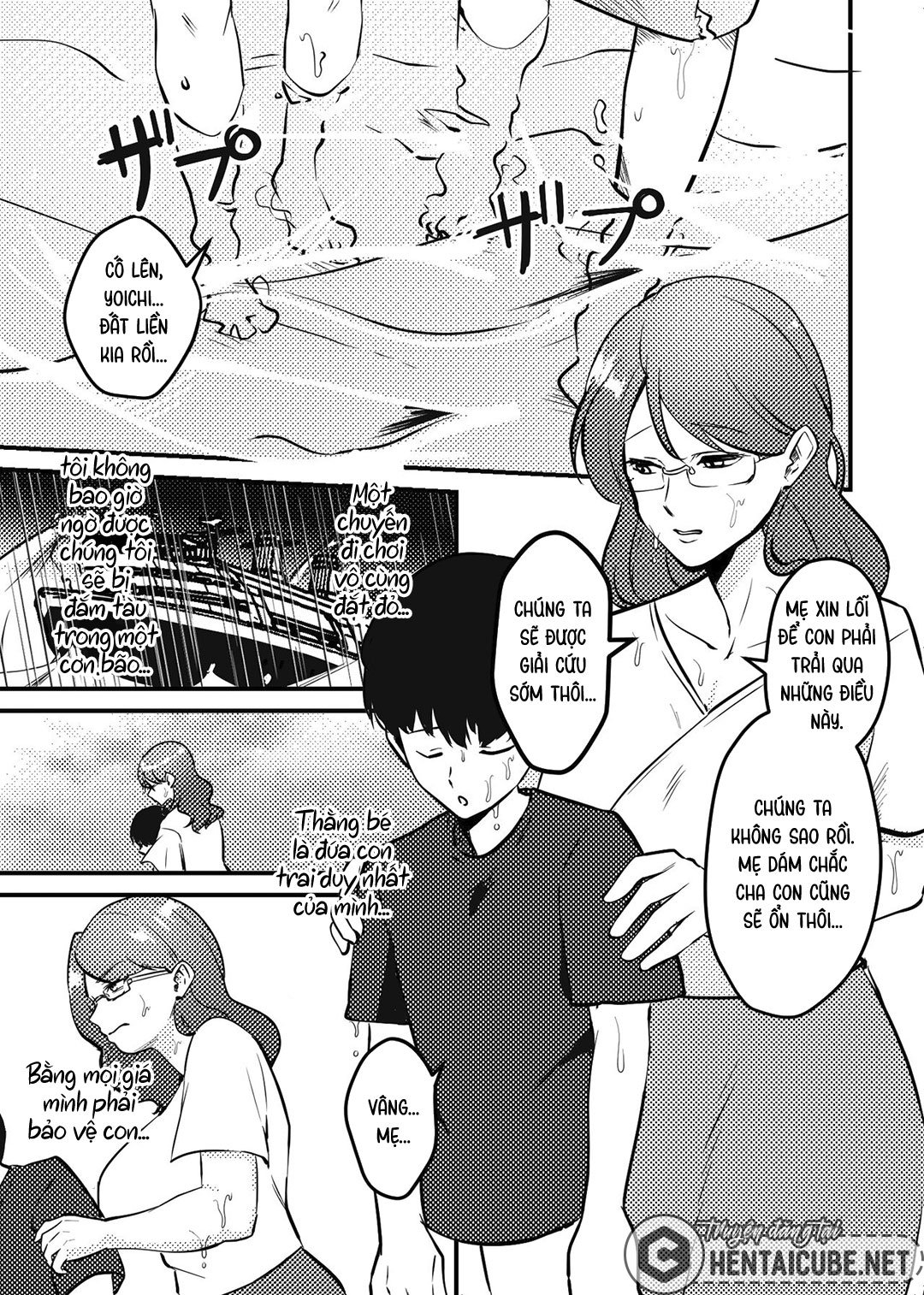 Đọc truyện hentai Mẹ và con trai dạt vào hoang đảo - Oneshot