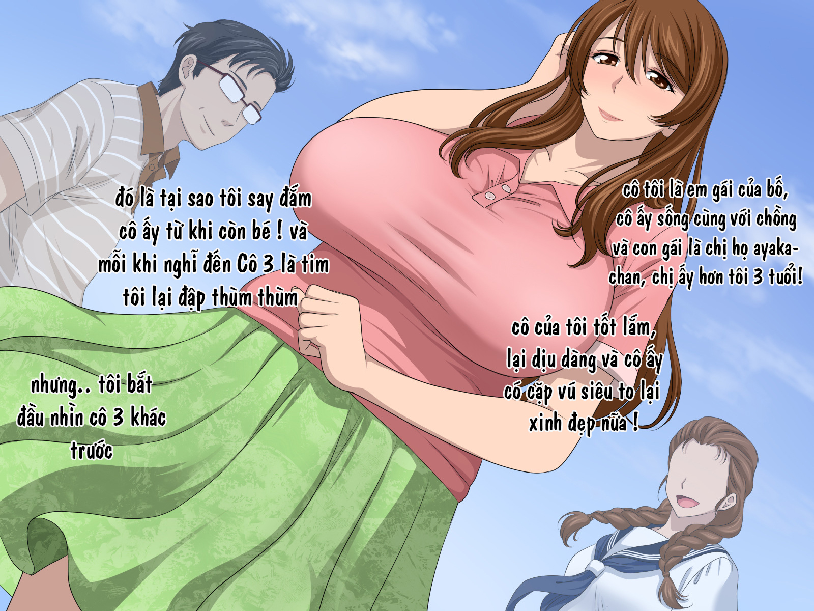 Đọc truyện hentai Oba-san to Oikko no Love Love Haramase Natsuyasumi - Chap 1