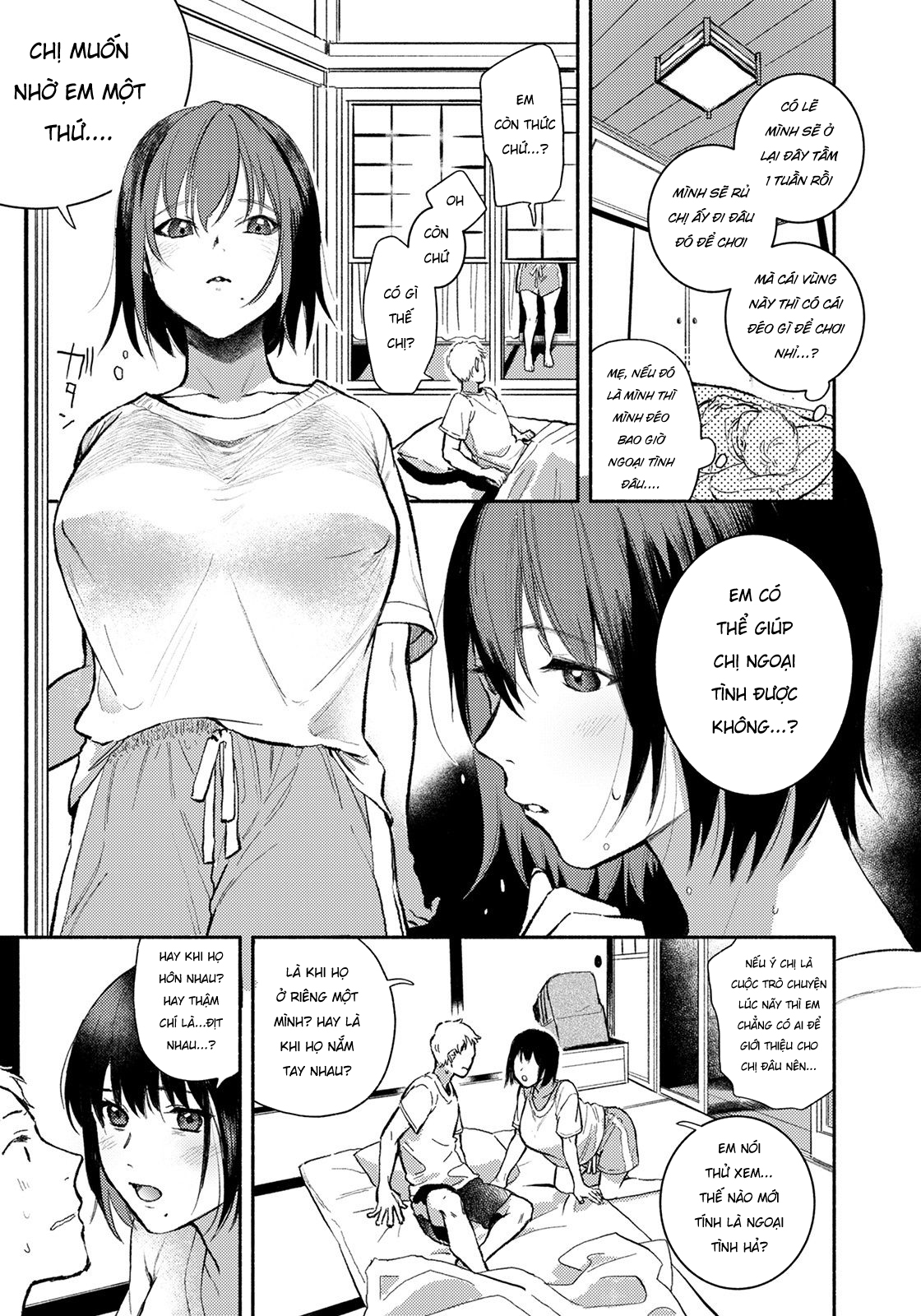 Đọc truyện hentai Kì nghỉ hè cùng chị dâu - Oneshot