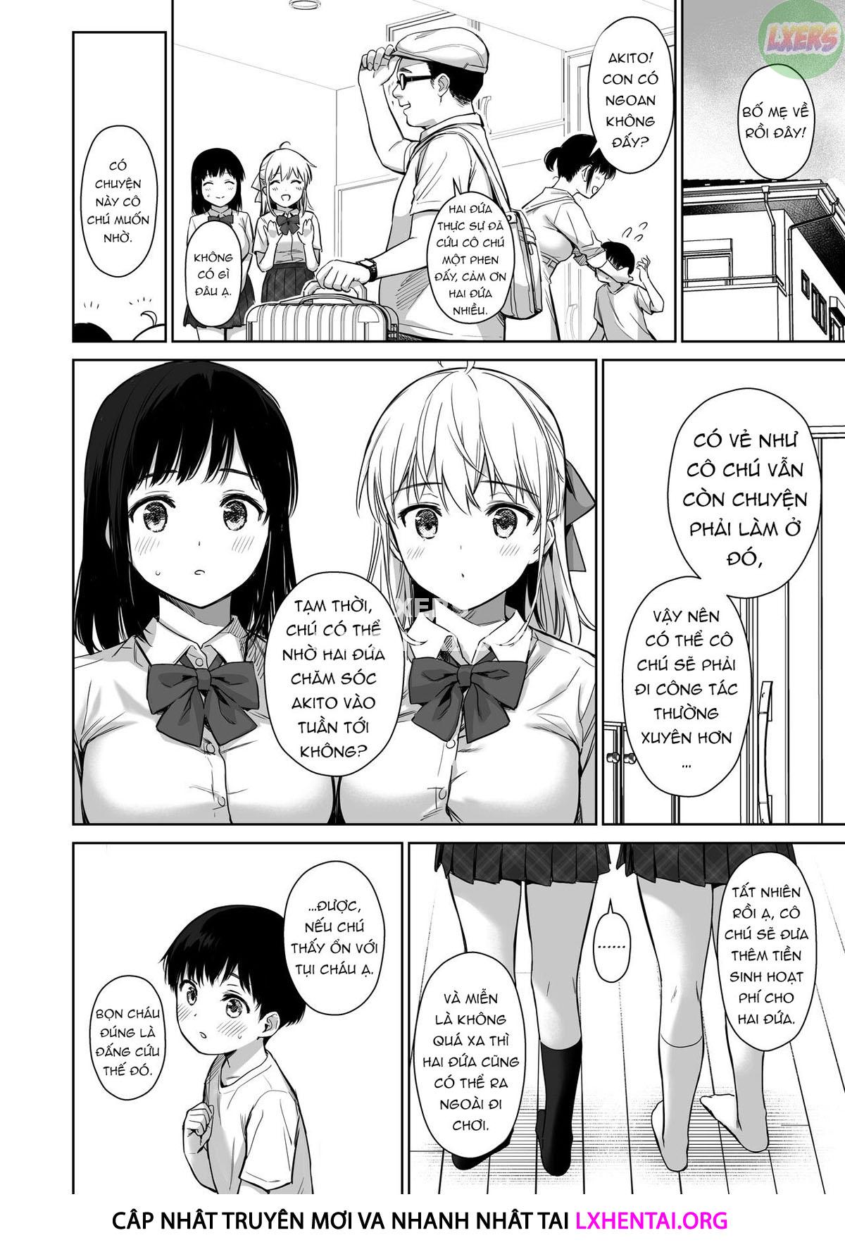 Đọc truyện hentai Naisho No Hajimete ~Suunenburi Ni Atta Shinseki No Bijin JK Shimai Ni Ecchi No Tehodoki Sarechaimasu~ - Oneshot