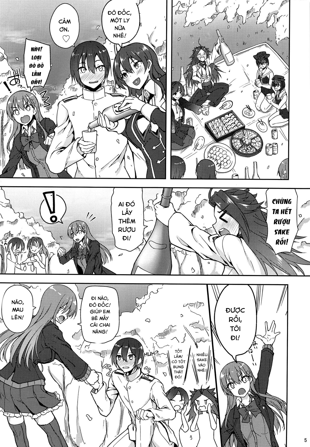 Đọc truyện hentai Teitoku wa Hana yori Dango jan (Kantai Collection) - Oneshot