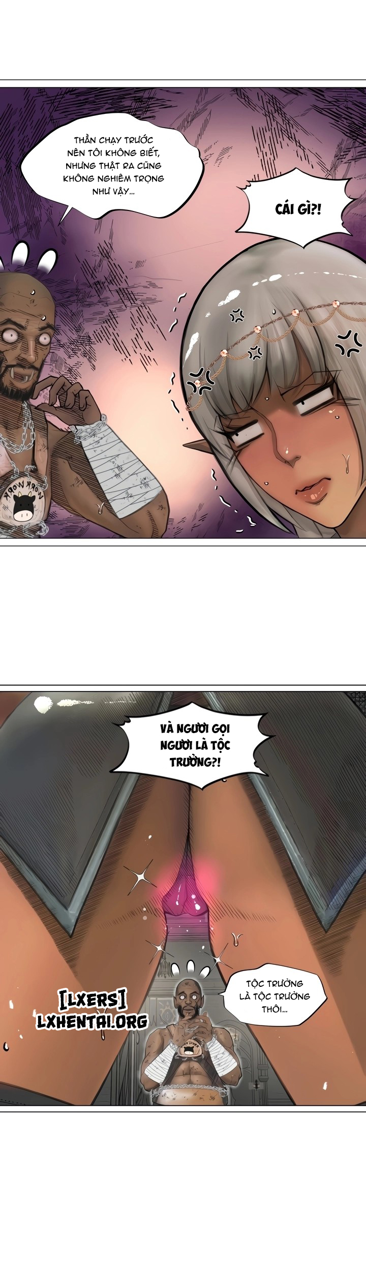 Đọc truyện hentai Nữ Hoàng Dark Elf Và Nô Lệ Orc - Chap 23