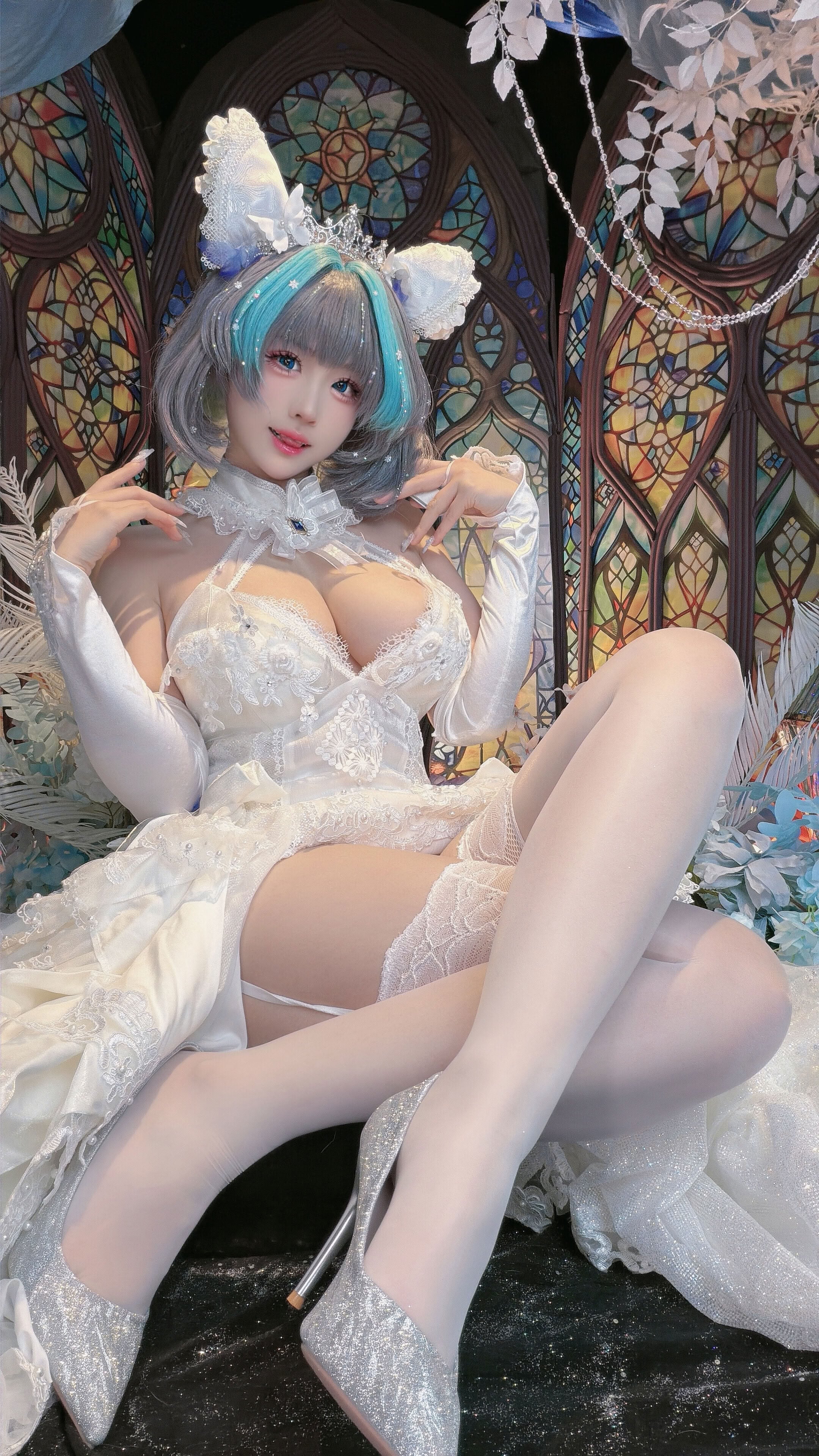 Đọc truyện hentai Tuyển tập Albums siêu phẩm Cosplay - Chap 1371 - Mikomikoww - Bride Cheshire