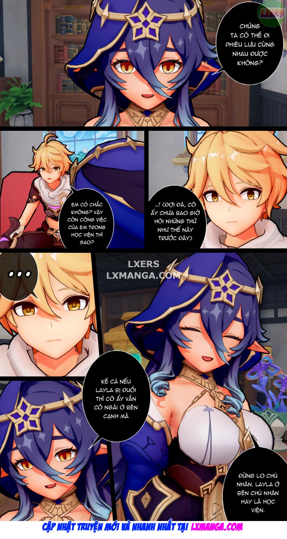 Đọc truyện hentai Buổi tập luyện đêm muộn của Laylas - Oneshot