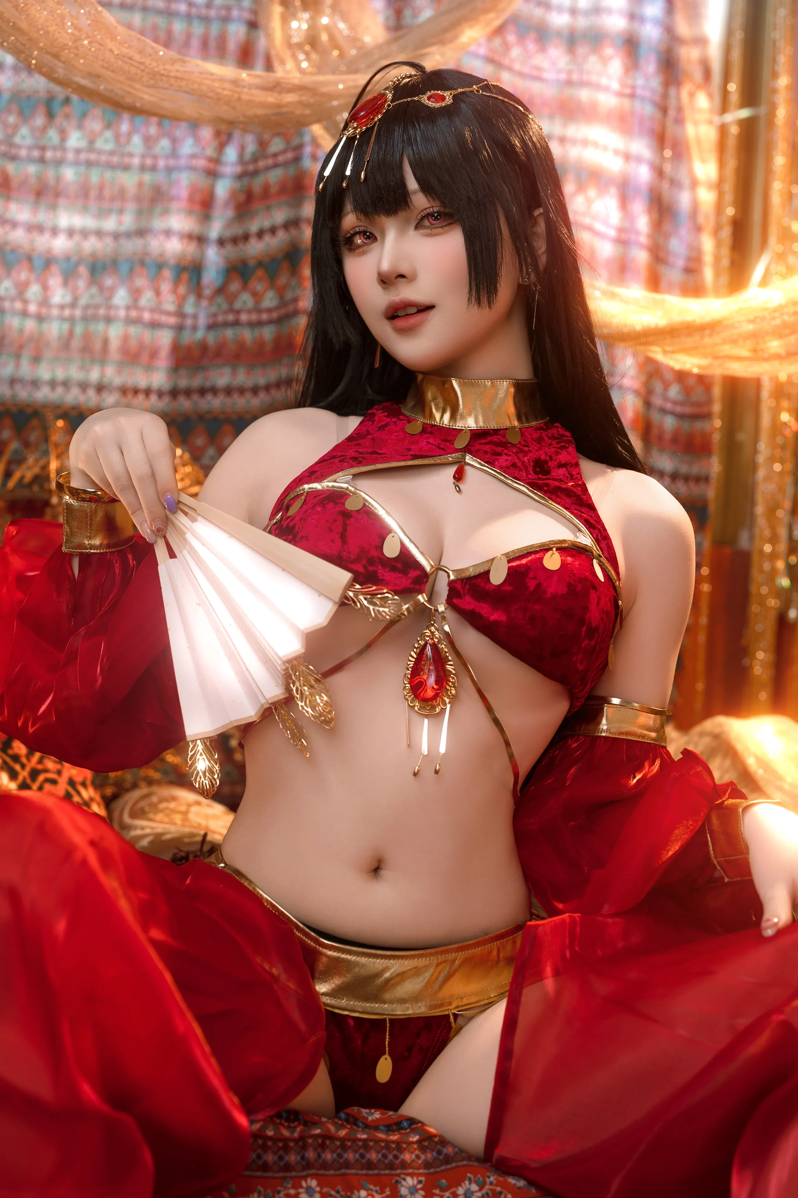 Đọc truyện hentai Tuyển tập Albums siêu phẩm Cosplay - Chap 1018 - Yuyu - Azur Lane Big Phoenix Dancer New Year Special