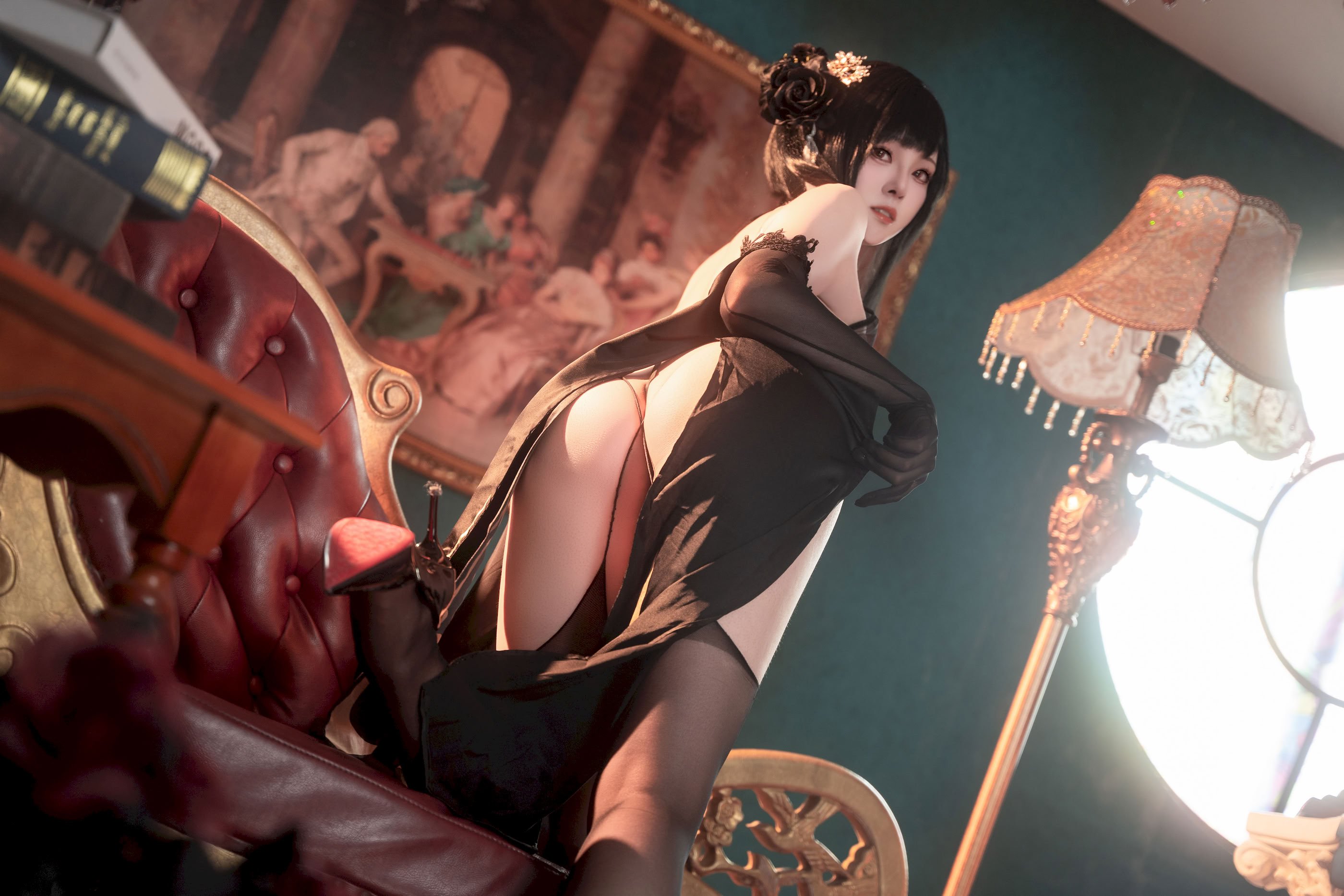 Đọc truyện hentai Tuyển tập Albums siêu phẩm Cosplay - Chap 1241 - Natsuko - Azur Lane Zhenhai Cheongsam