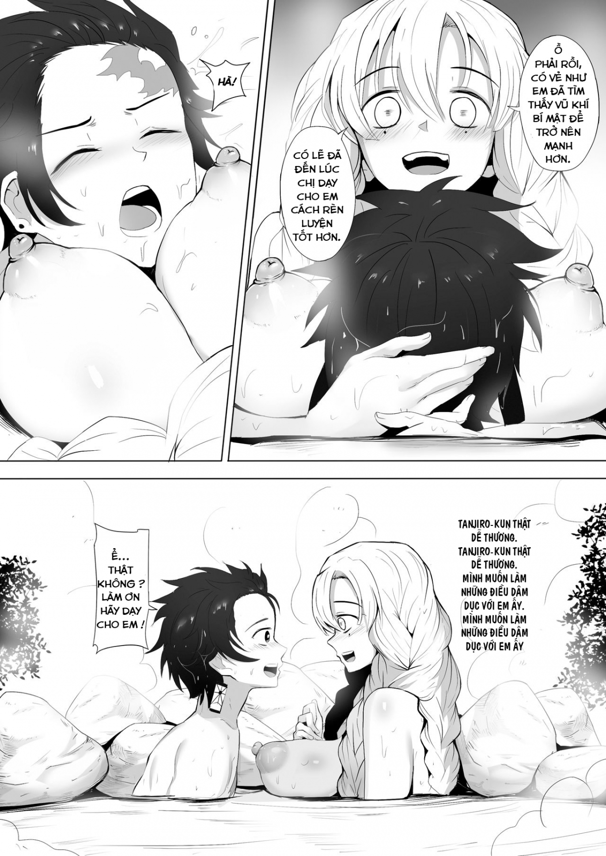 Đọc truyện hentai Hãy cùng luyện tập với luyến trụ (Kimetsu no Yaiba) - Oneshot