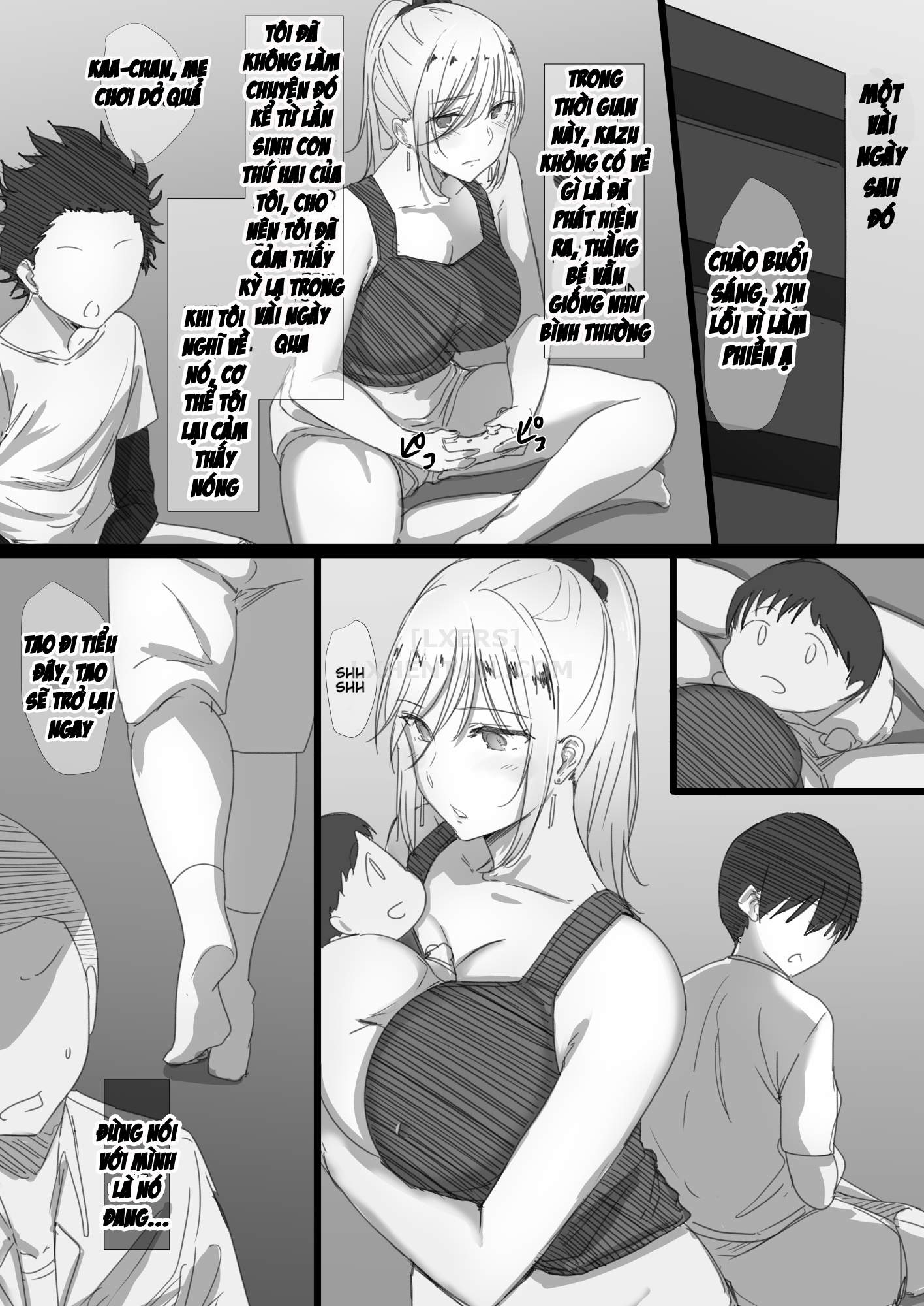Đọc truyện hentai Yanmama Oba-san no Miwaku no Karada - Chap 1
