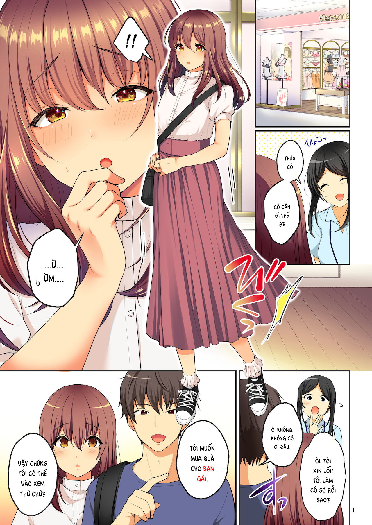 Đọc truyện hentai Senpai no Oppai ~Josou Date Hen~ - Oneshot.