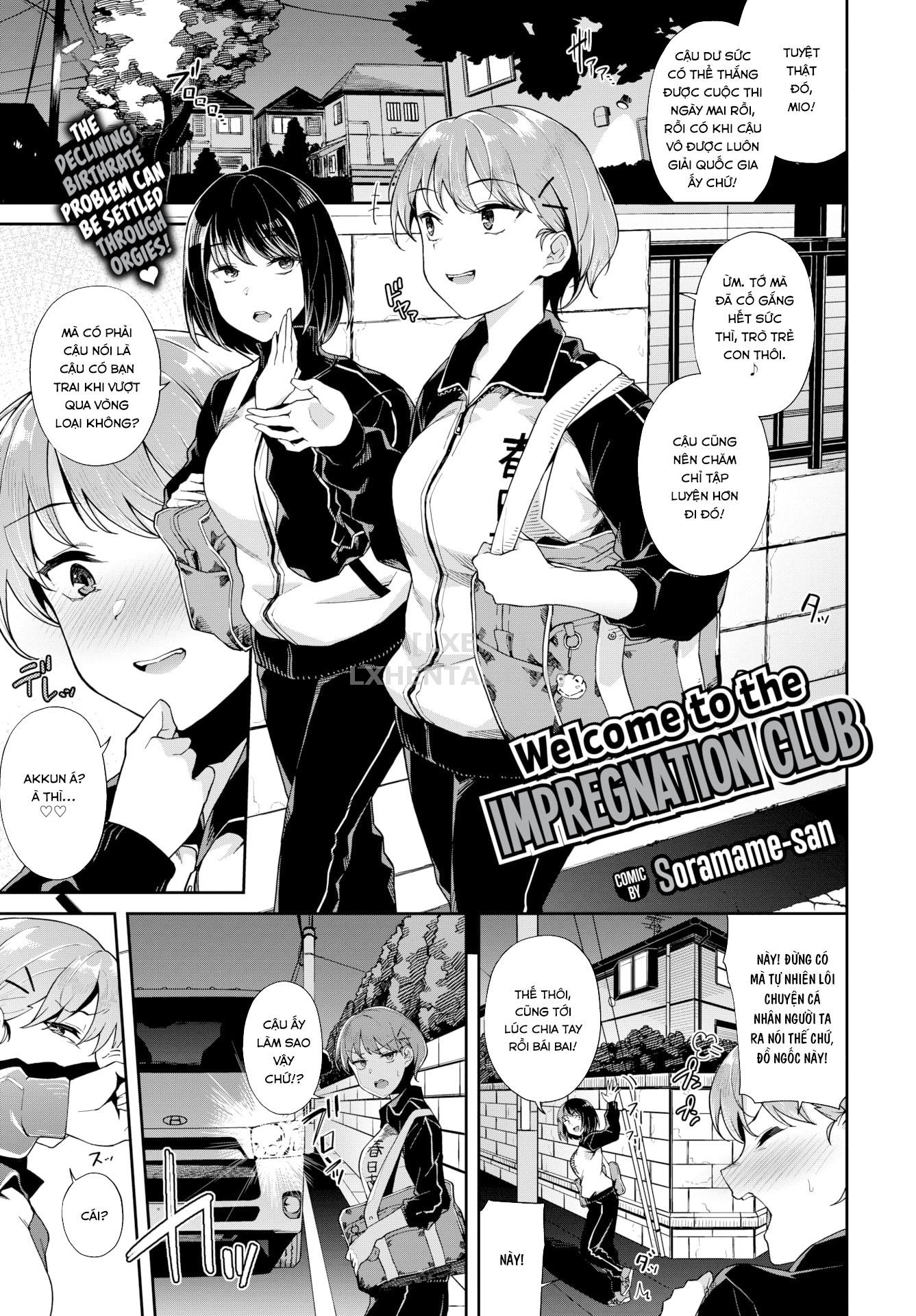 Đọc truyện hentai Welcome to the Impregnation Club - Oneshot