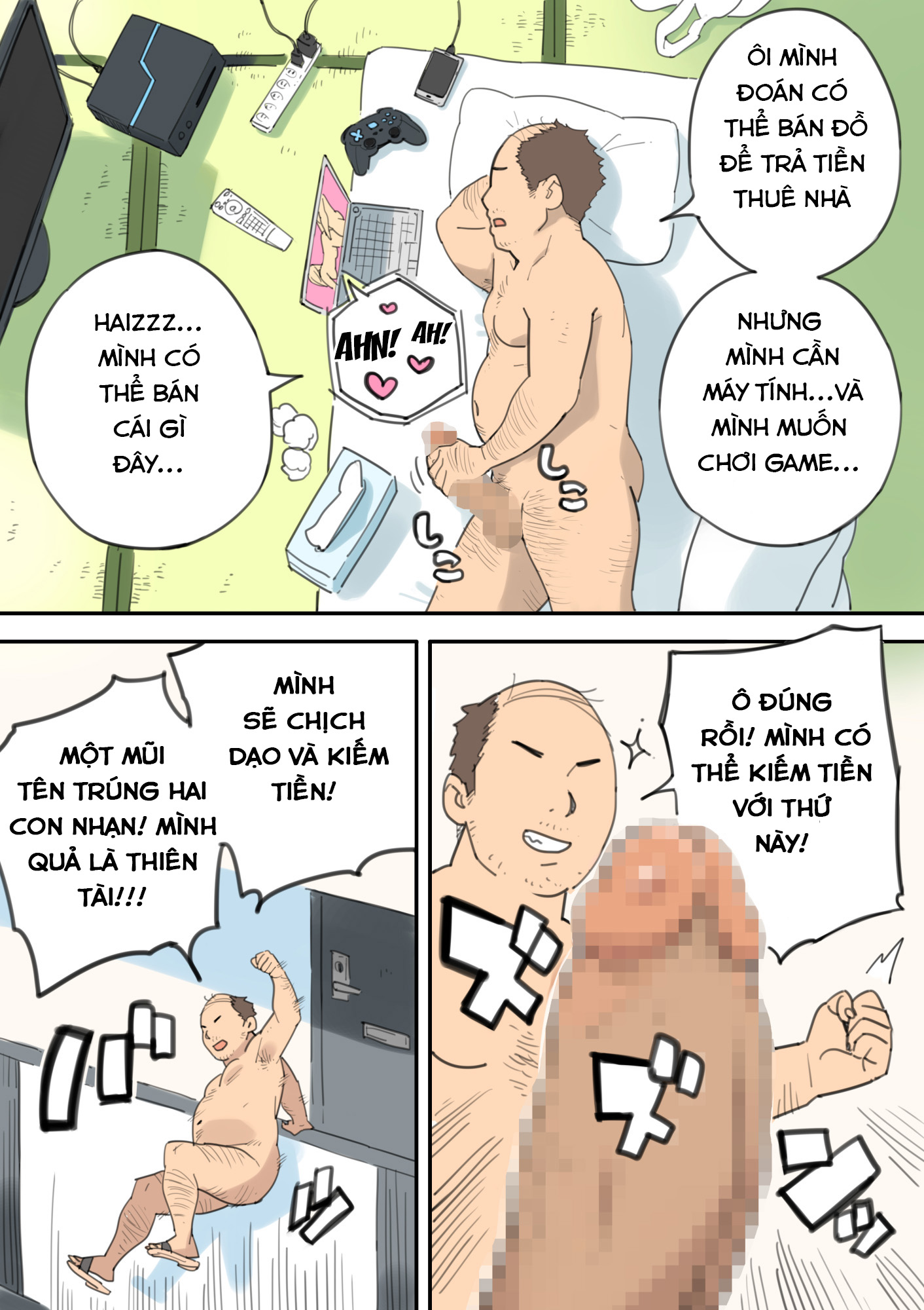 Đọc truyện hentai Chinpo Uri no Ossan - Chap 1.1