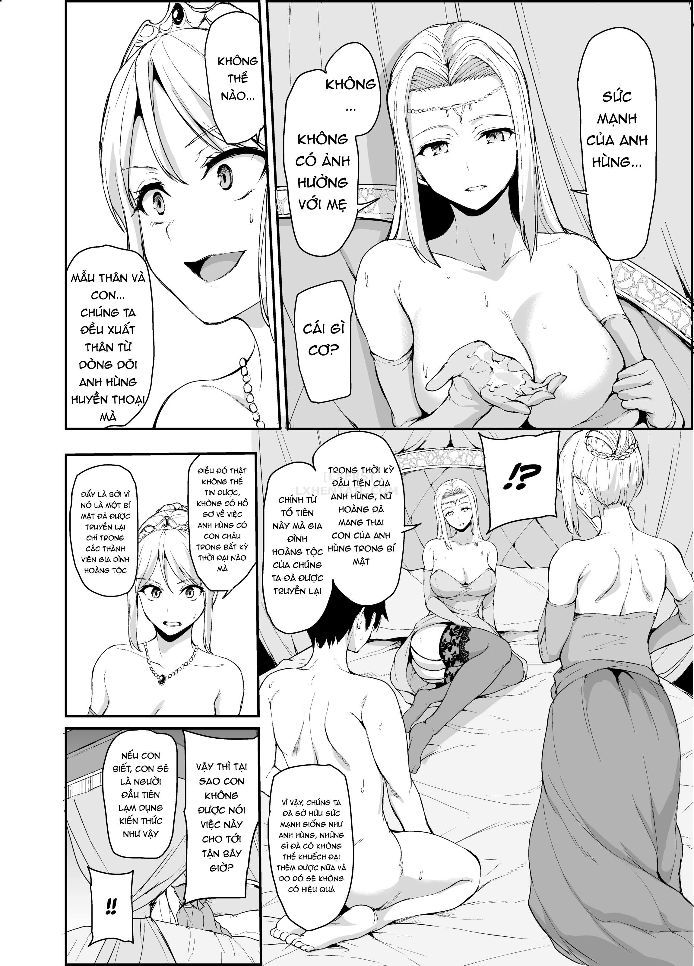 Đọc truyện hentai Tales of a Harem in Another World - Chap 4 - Opulence and Beauty!? Orgy in the Queens Chamber!