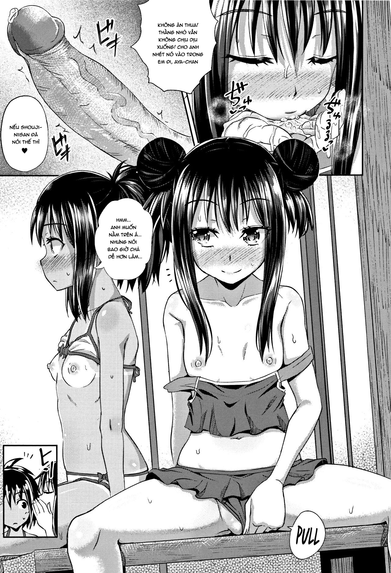 Đọc truyện hentai Nodohame: Imouto Swappi - Chap 3