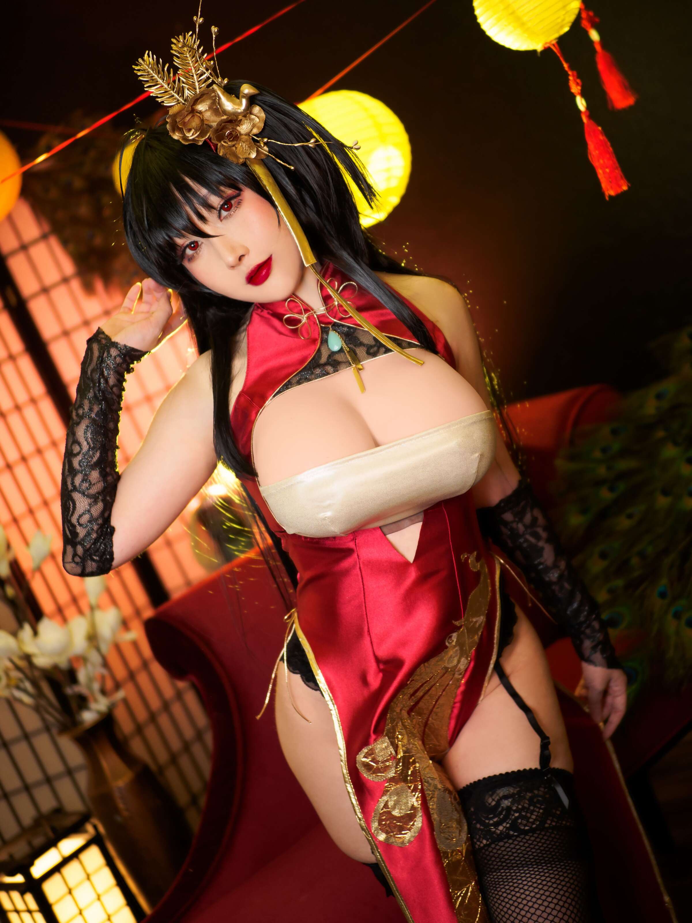 Đọc truyện hentai Tuyển tập Albums siêu phẩm Cosplay - Chap 605 - Rinnie Riot – Taihou Qipao