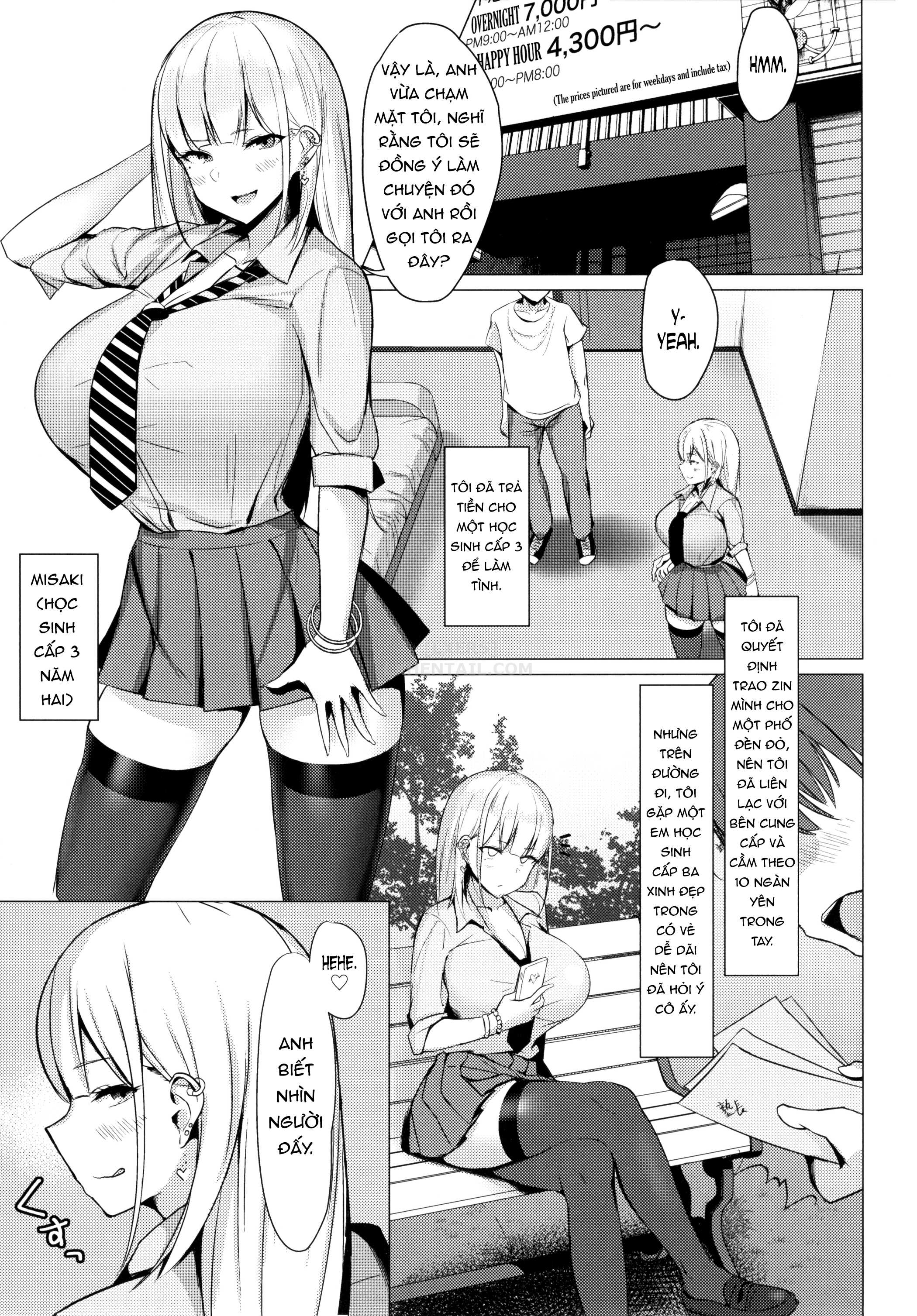 Đọc truyện hentai Fucking A Naughty High School Gyaru. - Oneshot