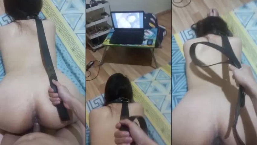 Vừa doggy kiểu nô lệ vừa bật phim sex cho em xem, cho em sướng ~ Sex Việt Nam