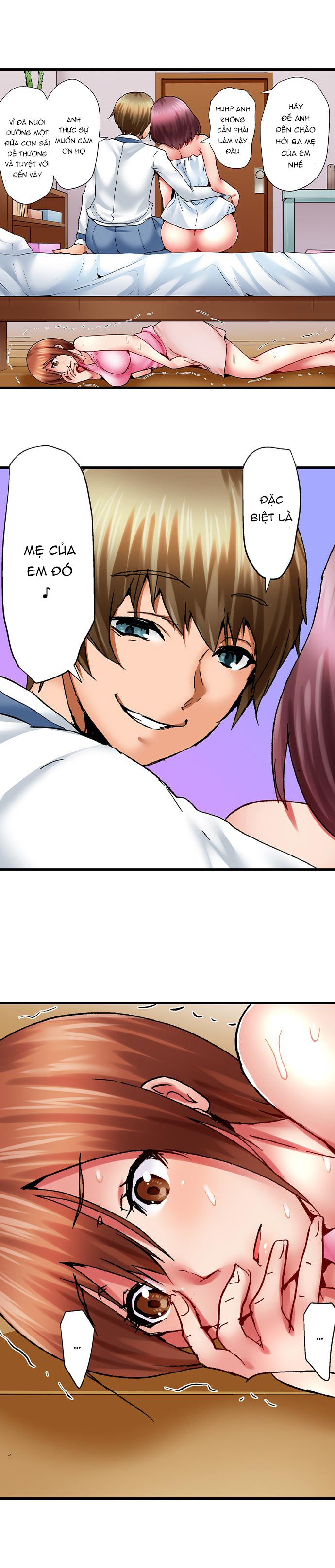 Đọc truyện hentai Trốn dưới giường của con gái trong khi con bé đang quan hệ - Tập 5: Húp vội