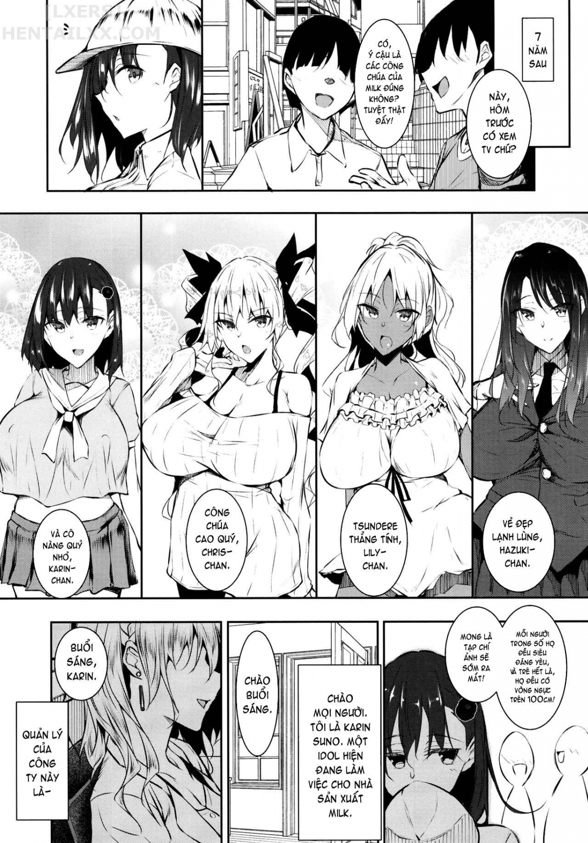 Đọc truyện hentai Milk Mamire FL - Oneshot