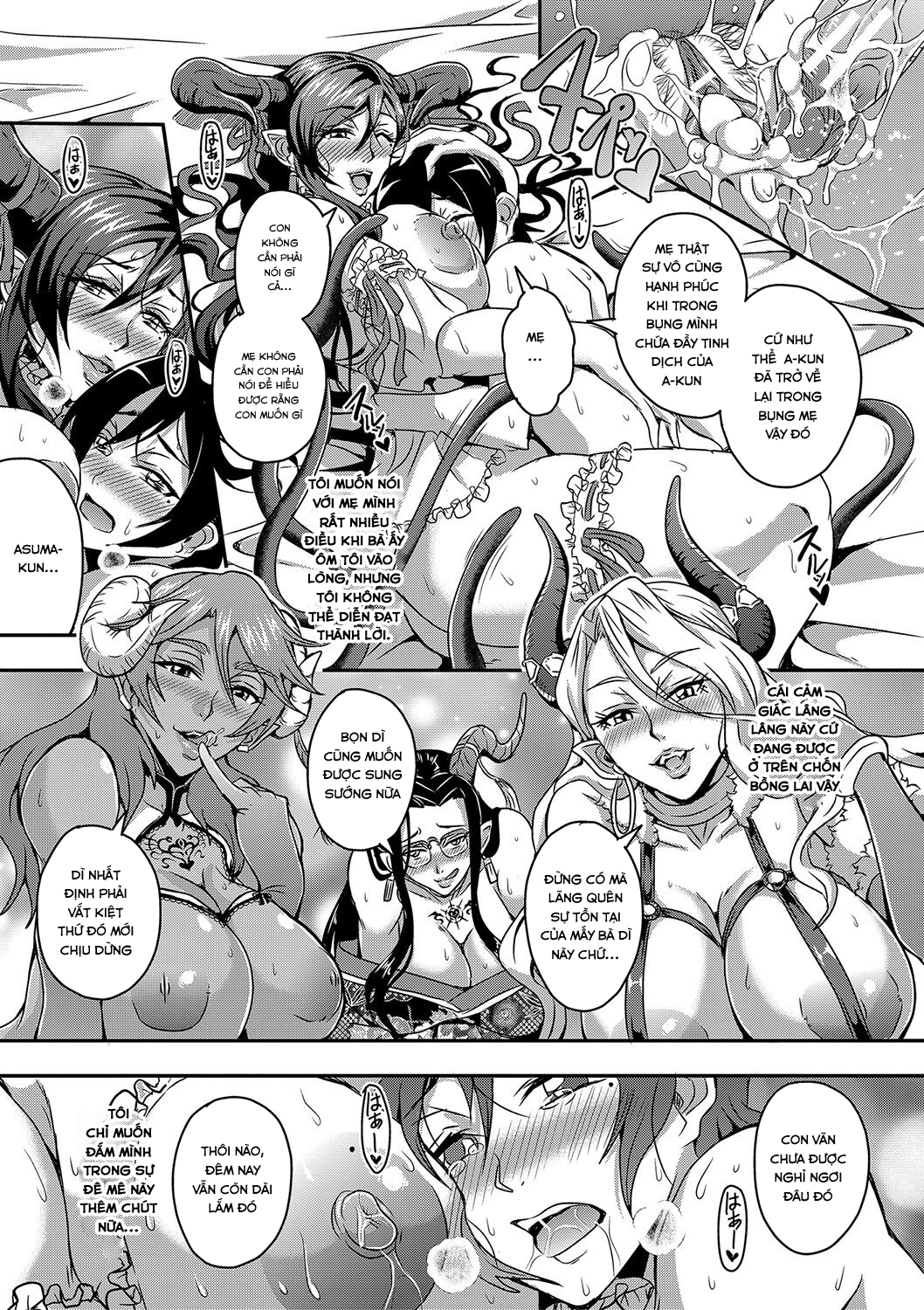 Đọc truyện hentai Boku to Succubus Mama-tachi to no Harem Life - Chap 1