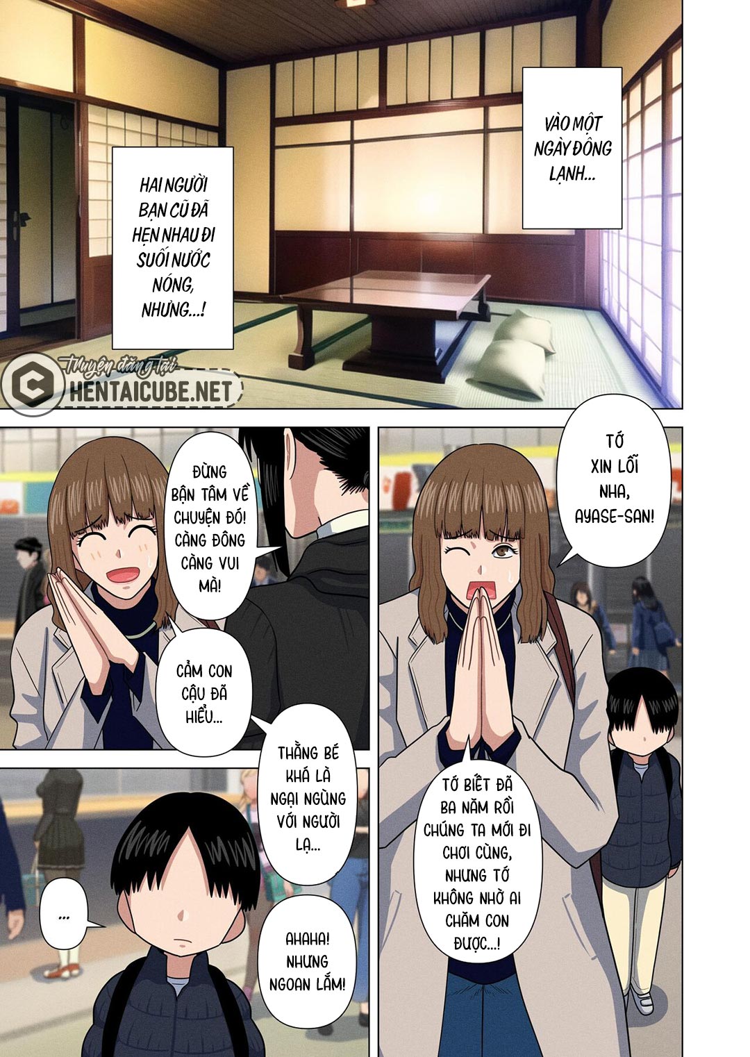 Đọc truyện hentai Chuyến đi chơi với bạn mẹ! - Oneshot
