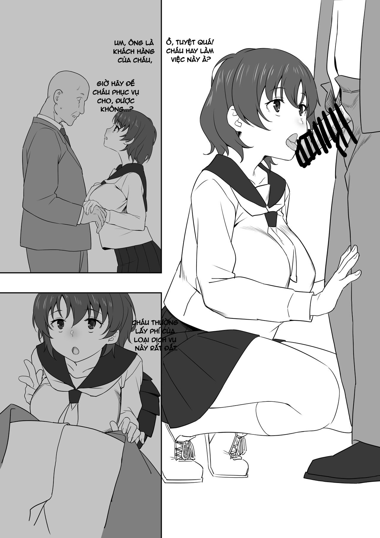 Đọc truyện hentai Nữ sinh và ông già - Oneshot