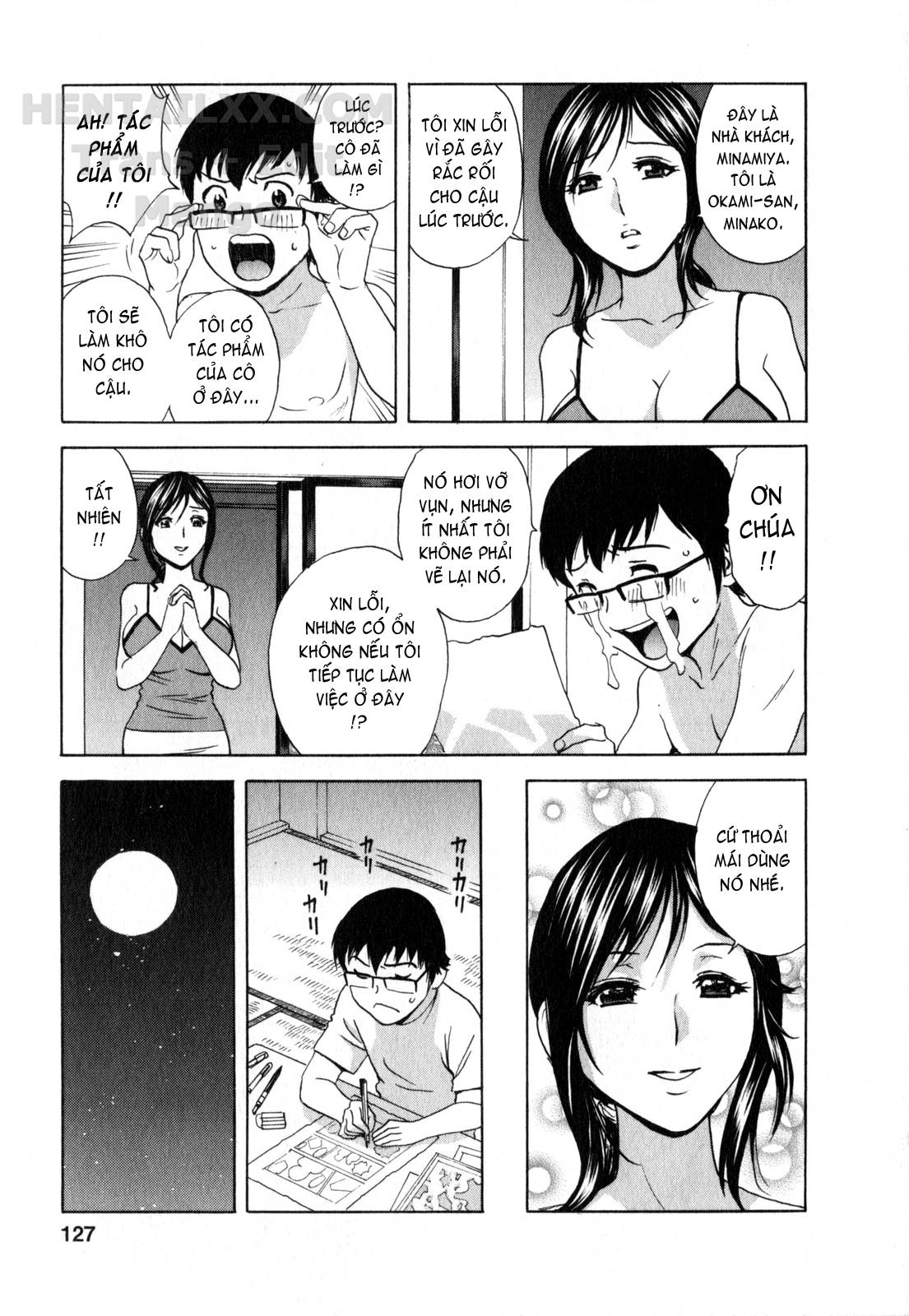 Đọc truyện hentai Life With Married Women Just Like A Manga - Chap 17
