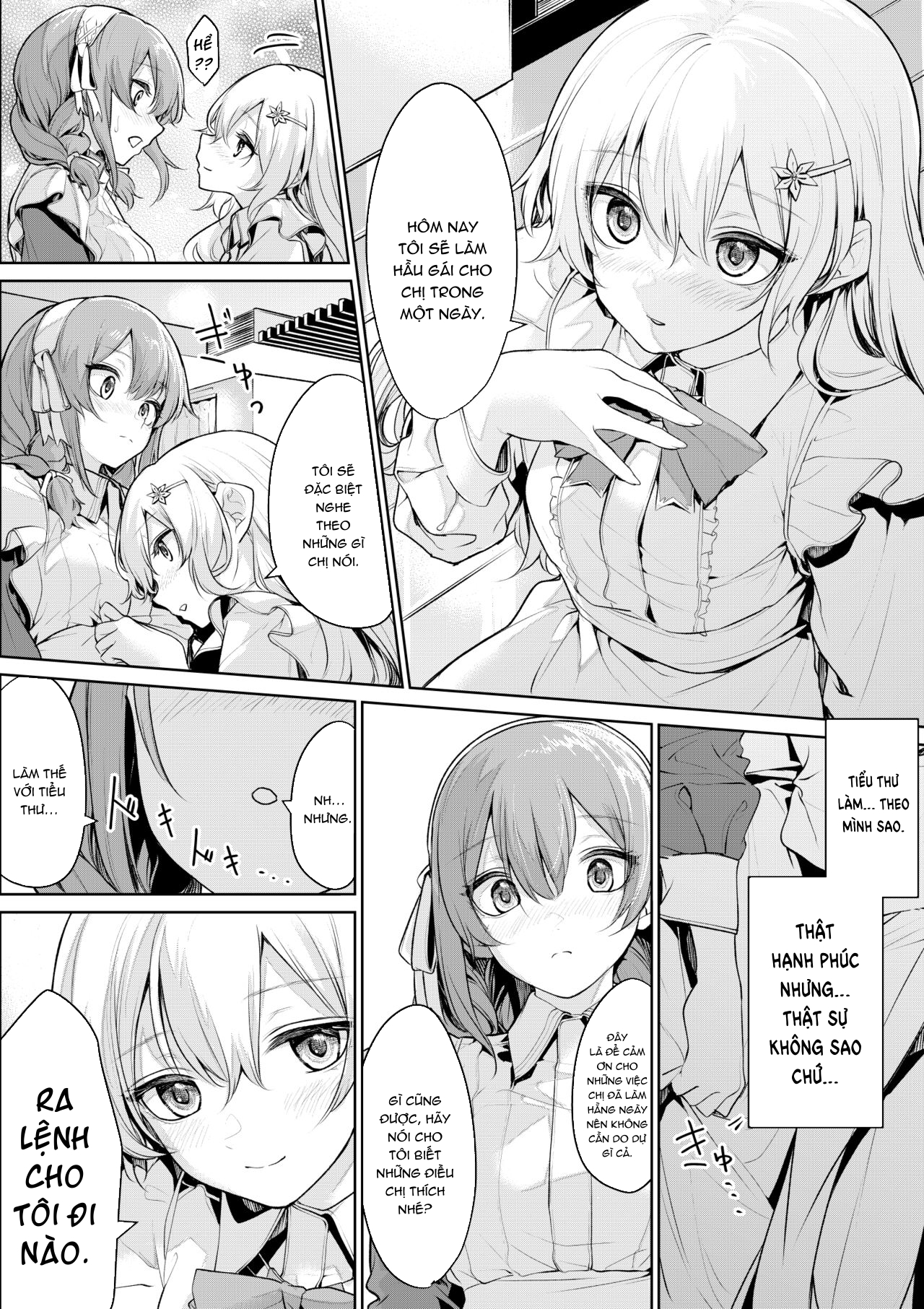 Đọc truyện hentai Tổng hợp oneshot yuri của artists zanka - Chap 2 - Shujuugyakuten suru Ojou-sama to Maid-san