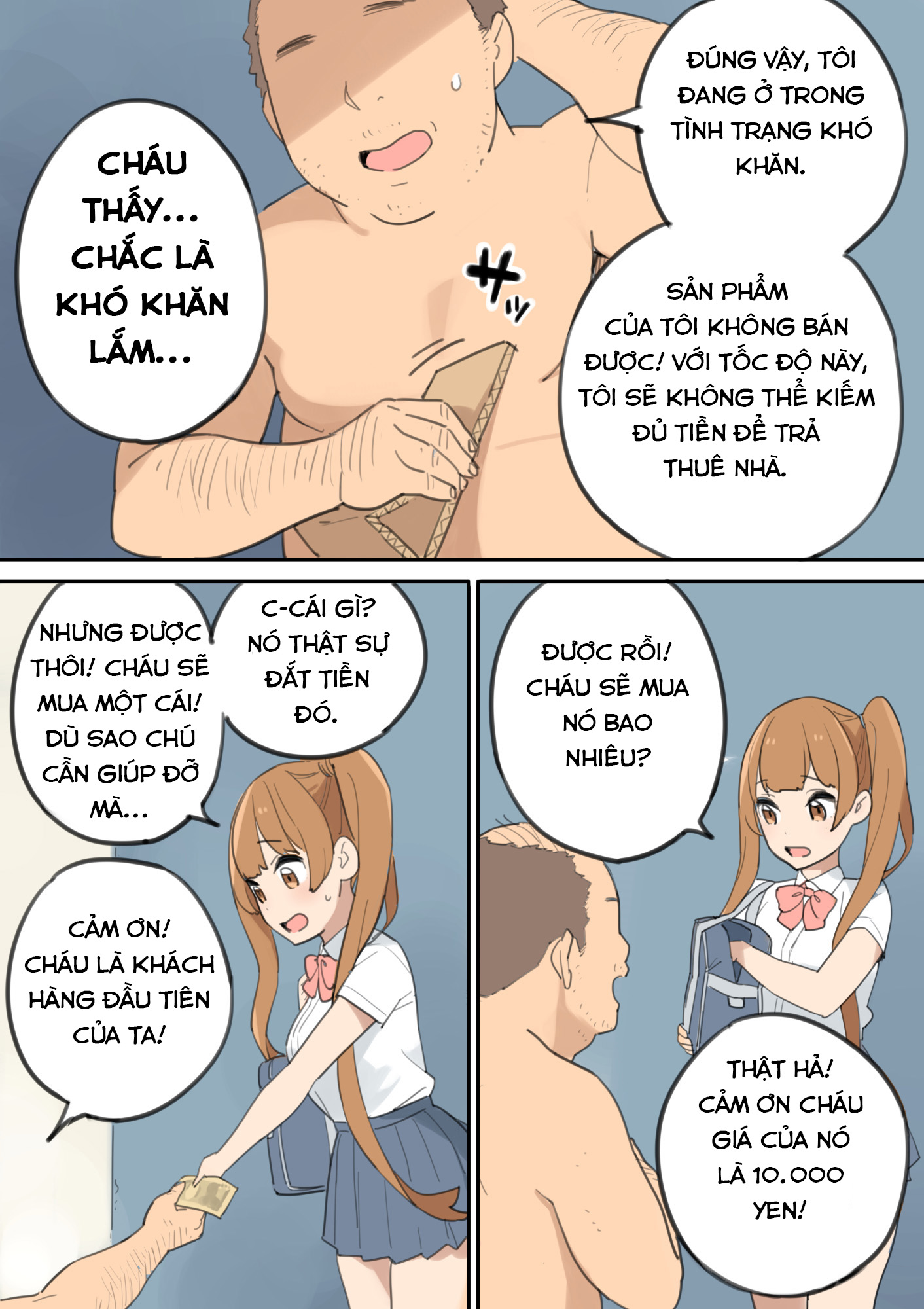 Đọc truyện hentai Chinpo Uri no Ossan - Oneshot