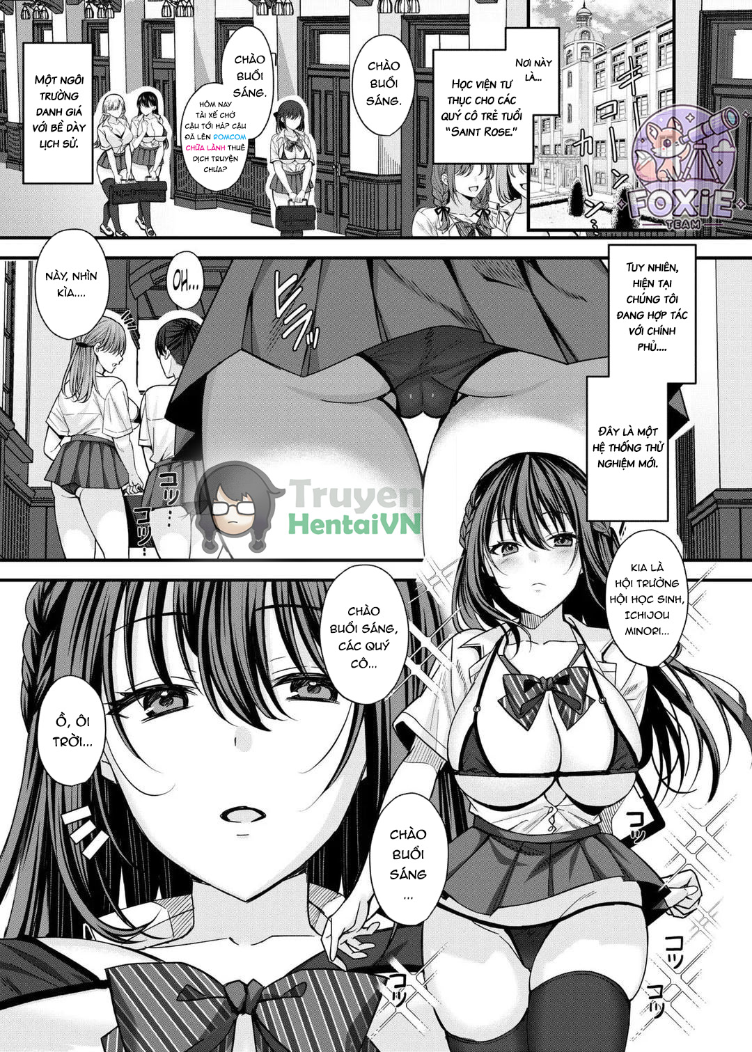Đọc truyện hentai Kiritsu Ero Ero Jogakuin ~Seitokaichou Ichijou Minori no Baai~ - Oneshot