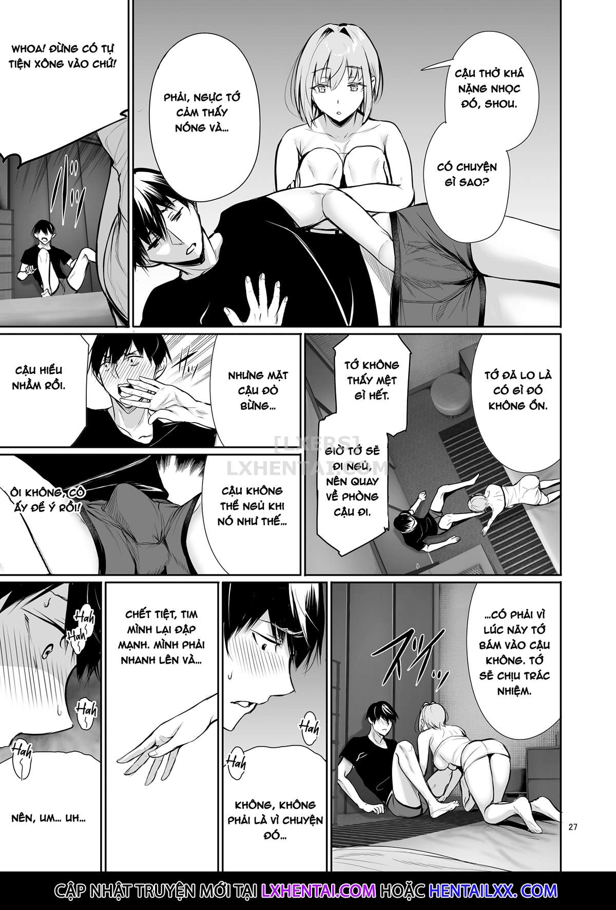 Đọc truyện hentai Homestay-chu no Doitsu Musume ga Issho ni Furo ni Haitte Kuru Wak - Oneshot