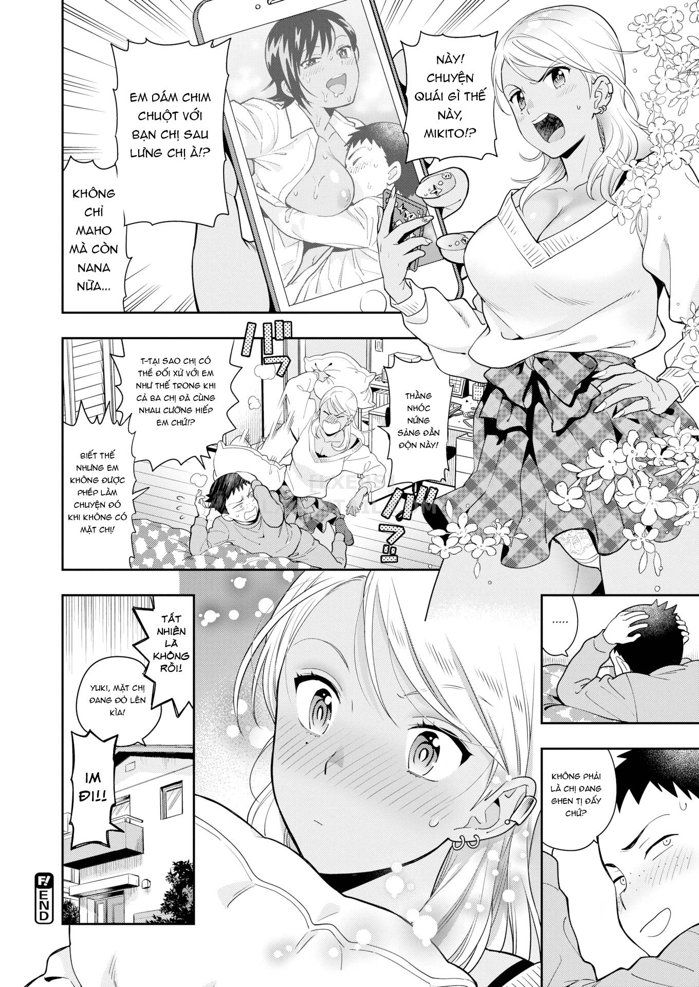 Đọc truyện hentai Doutei Otouto to Bitch Ane - Chap 4