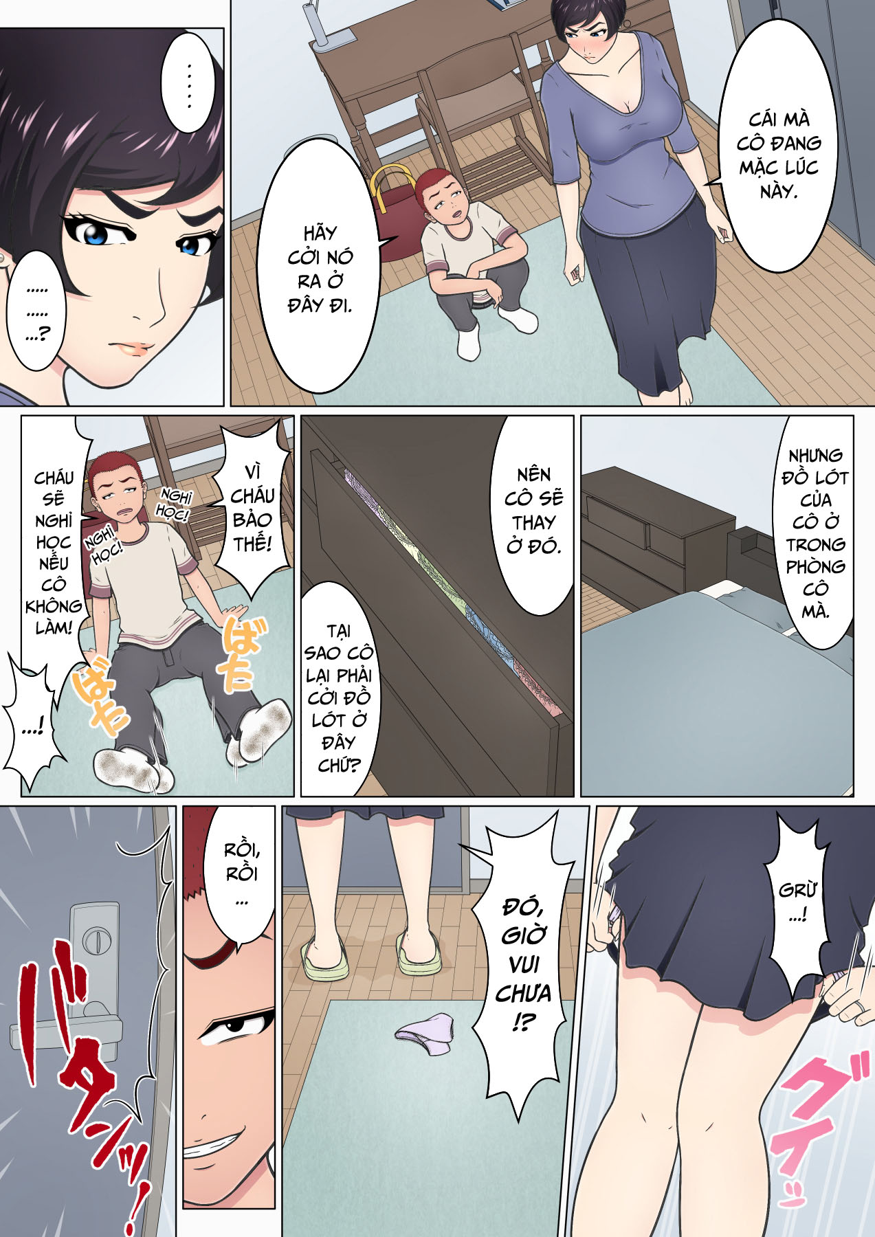 Đọc truyện hentai Shitagi Feti no Warugaki ni Yowami o Nigirarete Shimatta Tsuyoki Mama - Oneshot