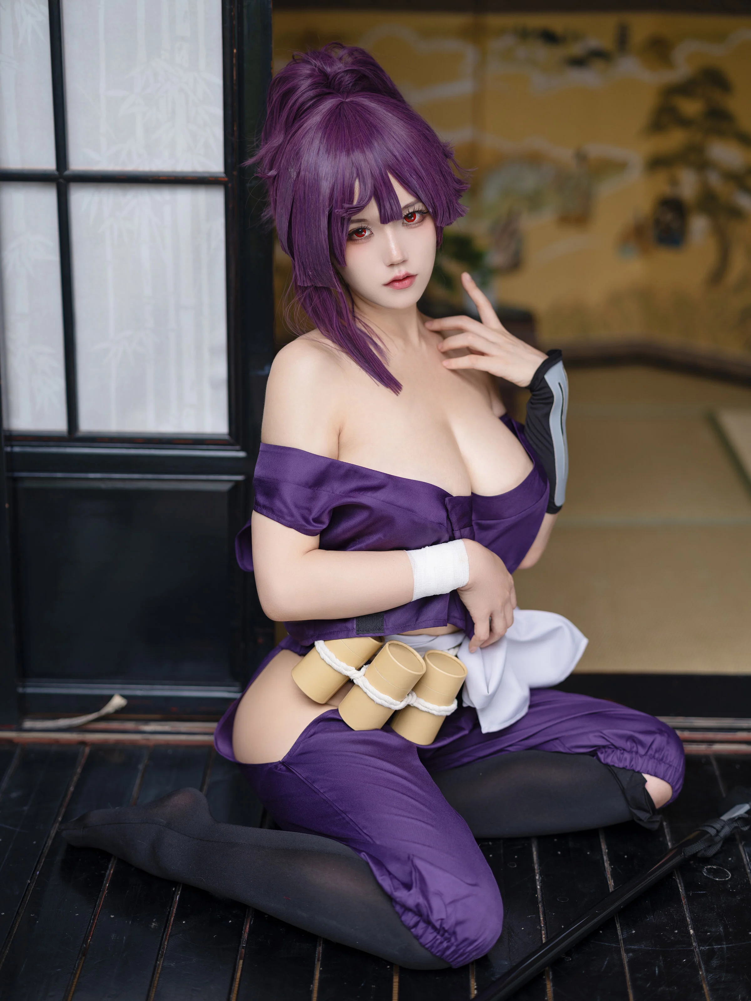 Đọc truyện hentai Tuyển tập Albums siêu phẩm Cosplay - Chap 233 - Ogura Chiyo w - Yuzuriha hell raku gang