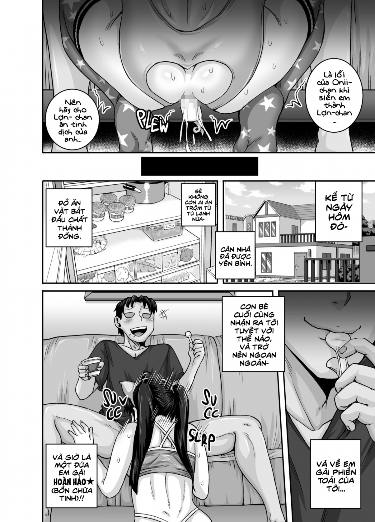 Đọc truyện hentai Em gái(kế) phiền toái cần phải được dạy dỗ!! - Chap 2: Kẻ trộm pudding cần phải bị trừng phạt!!