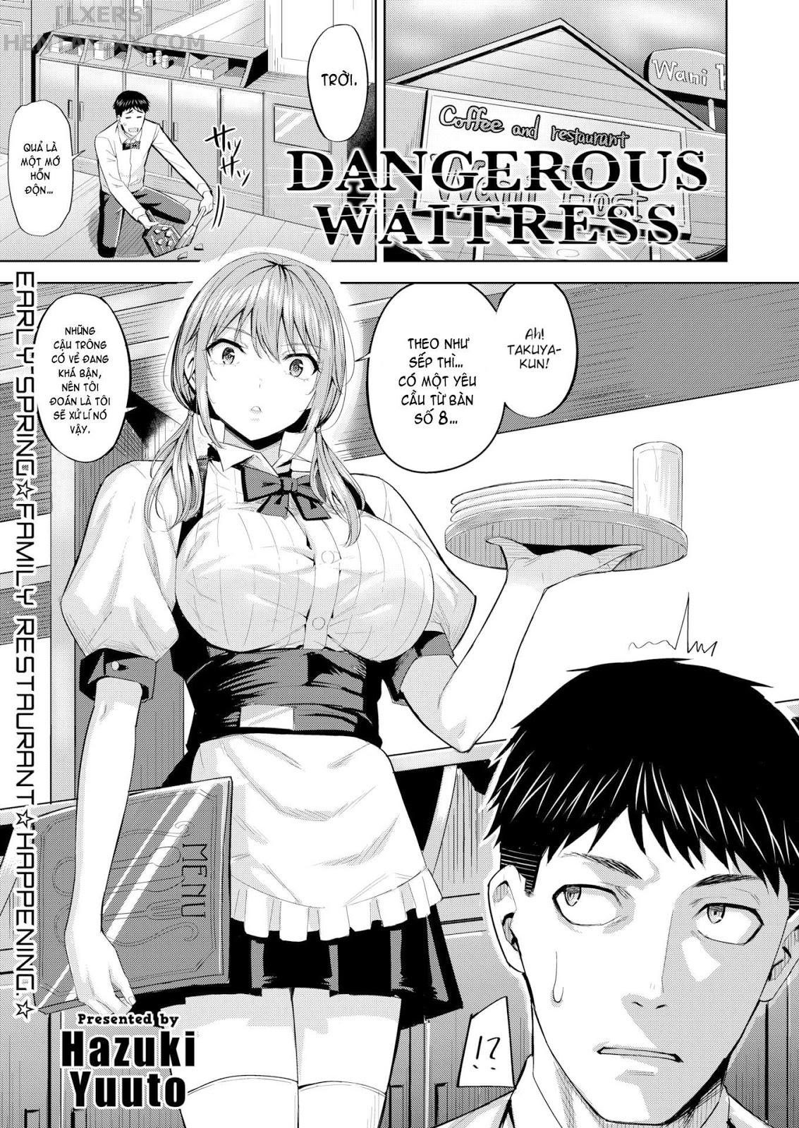 Đọc truyện hentai Dangerous Waitress - Oneshot
