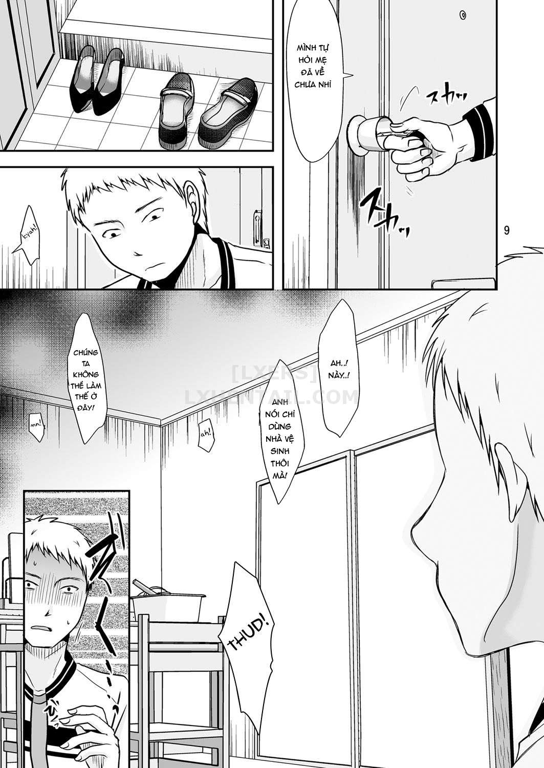 Đọc truyện hentai Uchi Ni Hayaku Kaettara - Oneshot