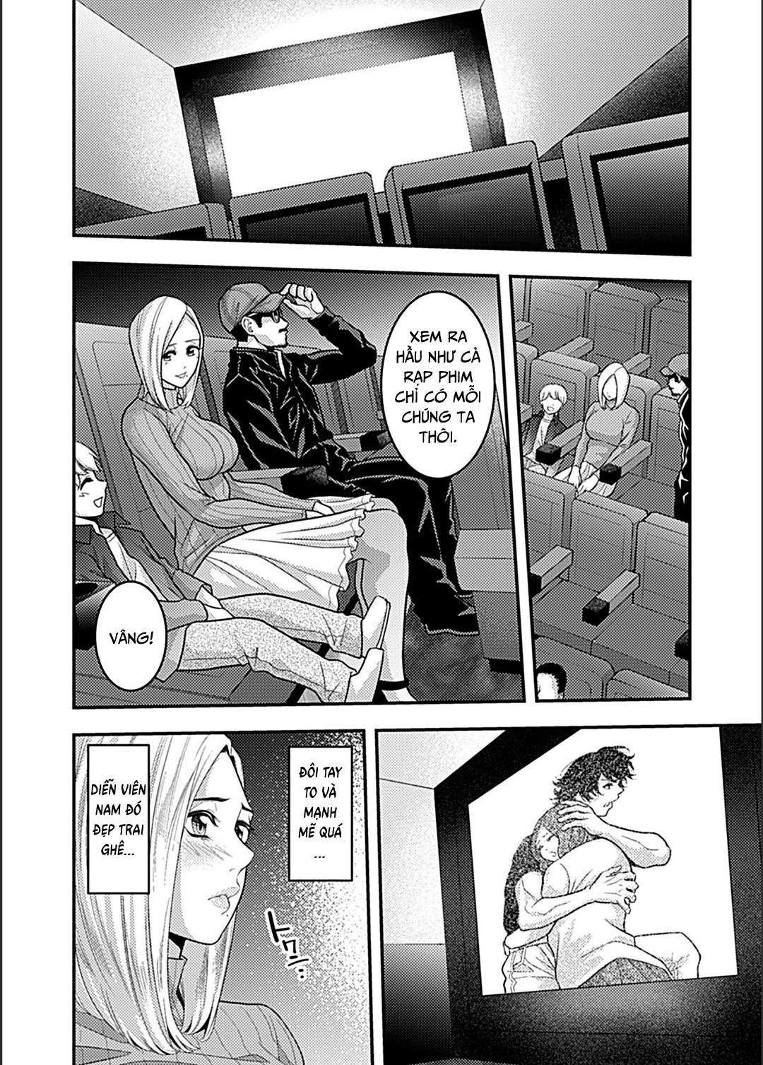 Đọc truyện hentai Lên đỉnh trong rạp phim - Oneshot