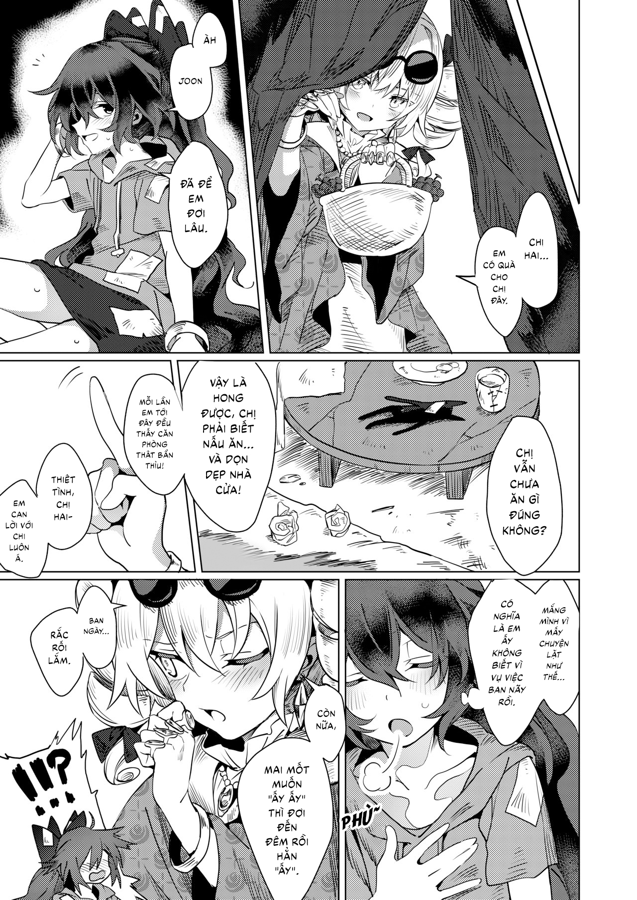 Đọc truyện hentai Yorigami Shimai no Erohon (Touhou Project) - Oneshot