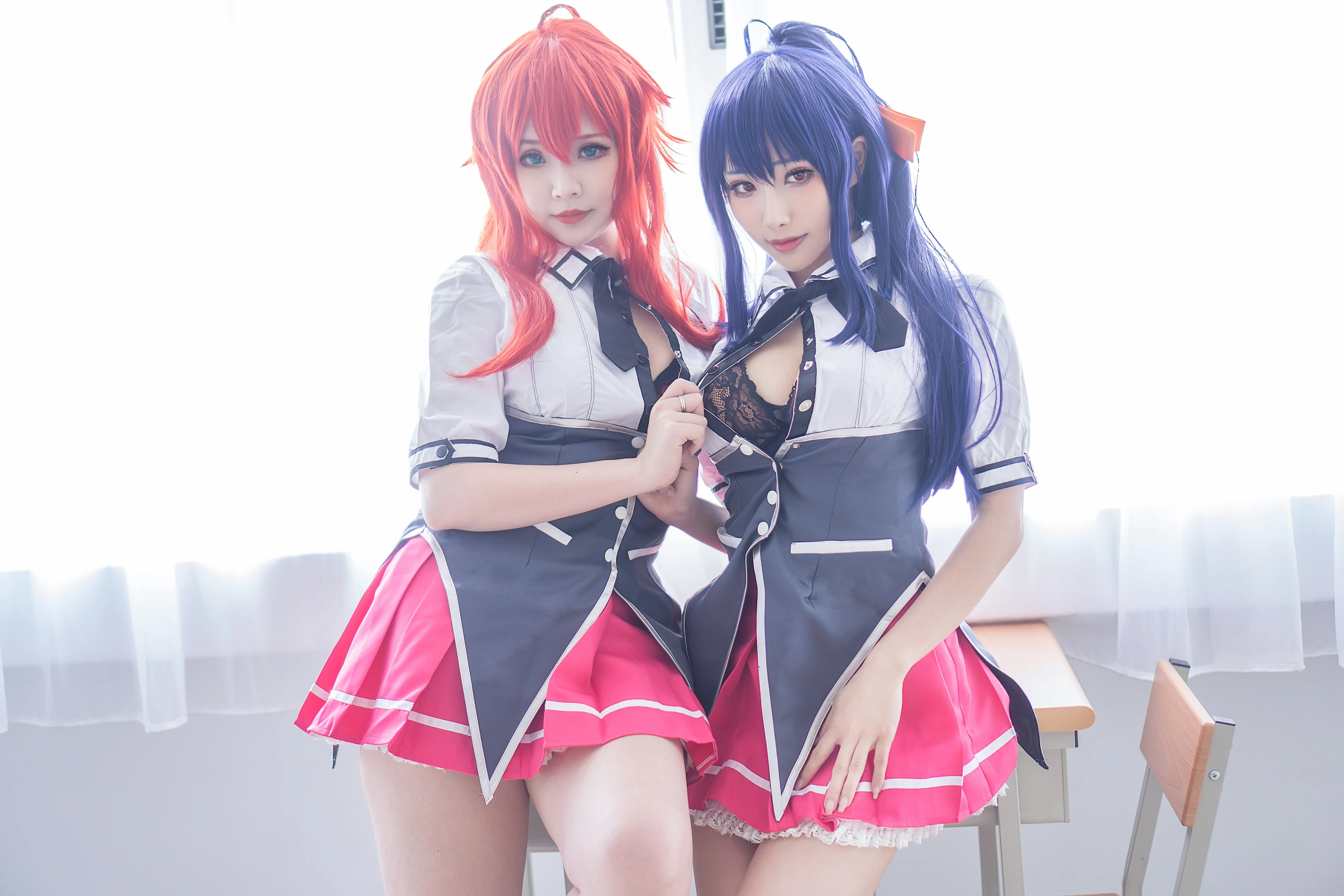 Đọc truyện hentai Tuyển tập Albums siêu phẩm Cosplay - Chap 1095 - Hana Bunny & Hane Ame - DXD Rias+Akeno