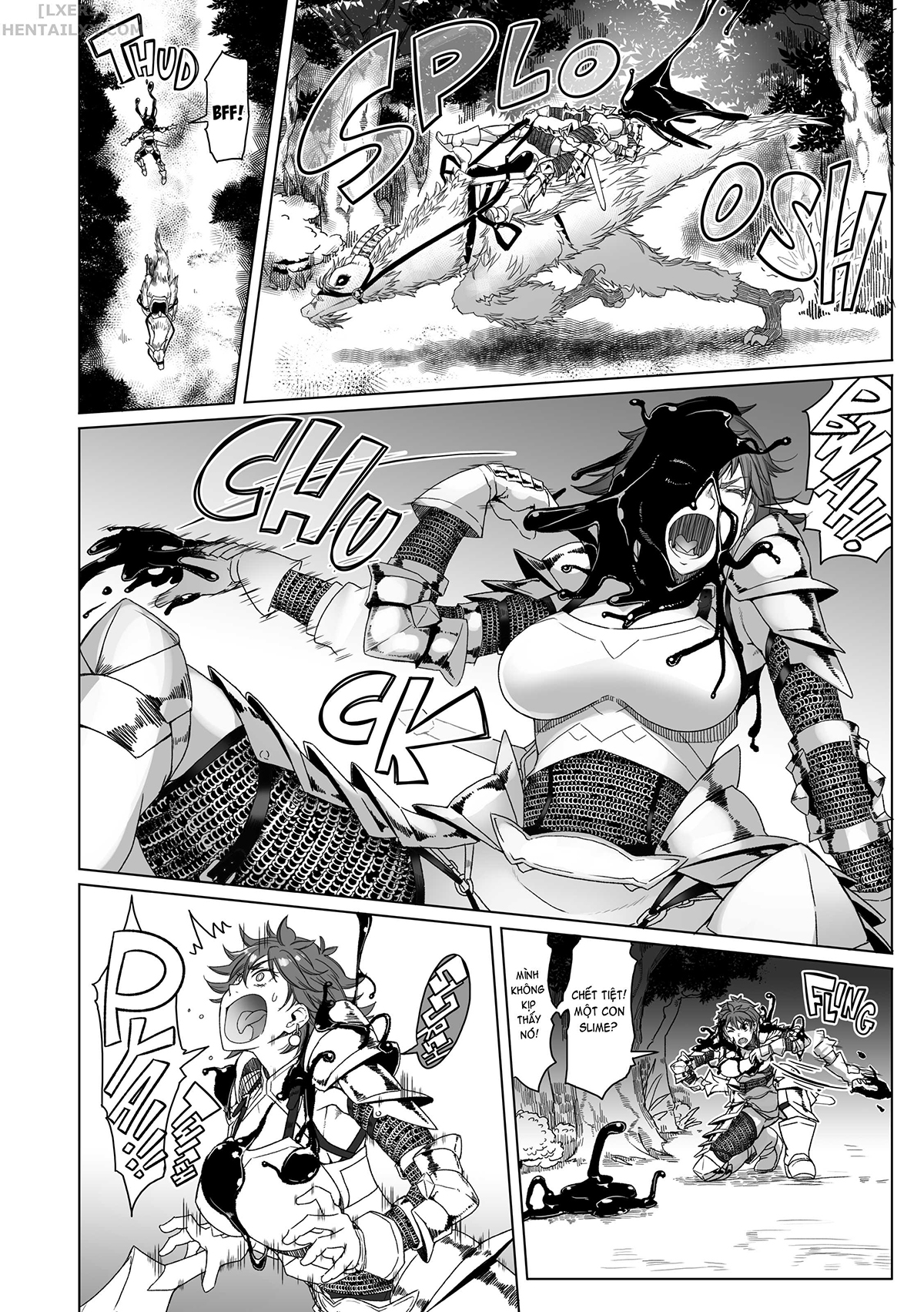 Đọc truyện hentai Maidens of Steel - Chap 9 - The Black Slime and the Female Knight