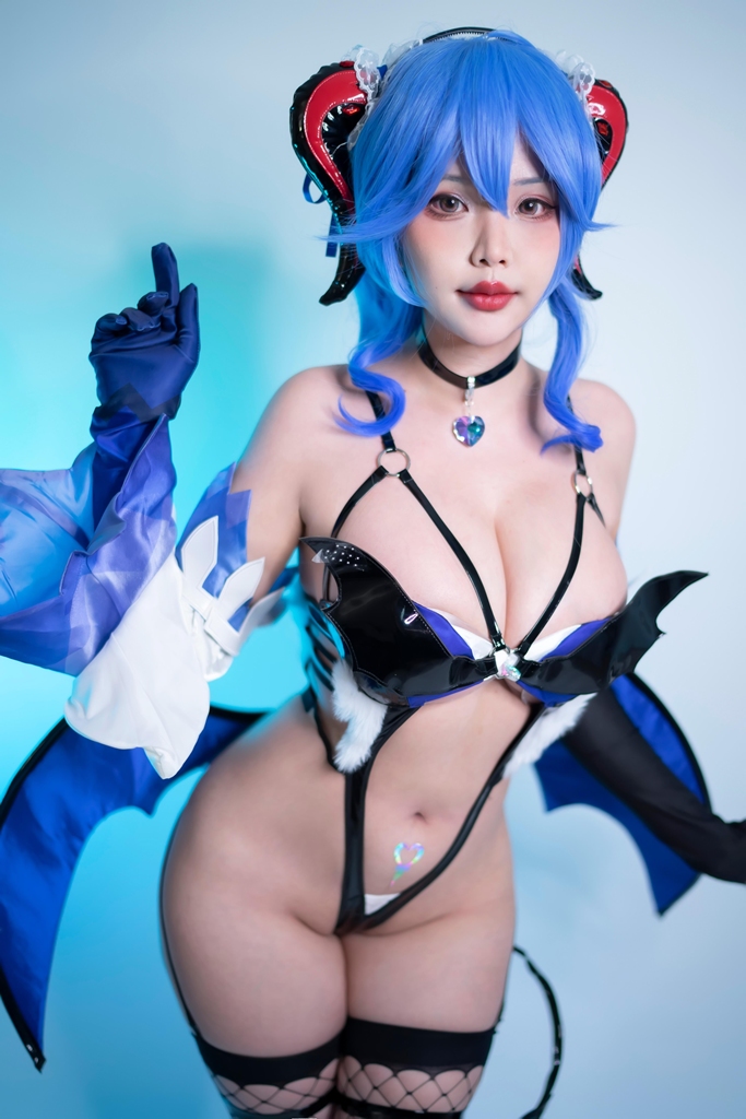Đọc truyện hentai Tuyển tập Albums siêu phẩm Cosplay - Chap 100 - Hana Bunny – Ganyu Succubus