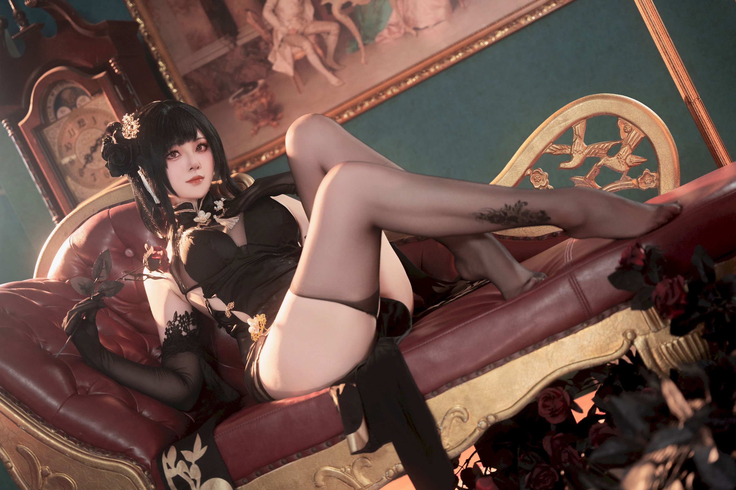Đọc truyện hentai Tuyển tập Albums siêu phẩm Cosplay - Chap 1241 - Natsuko - Azur Lane Zhenhai Cheongsam