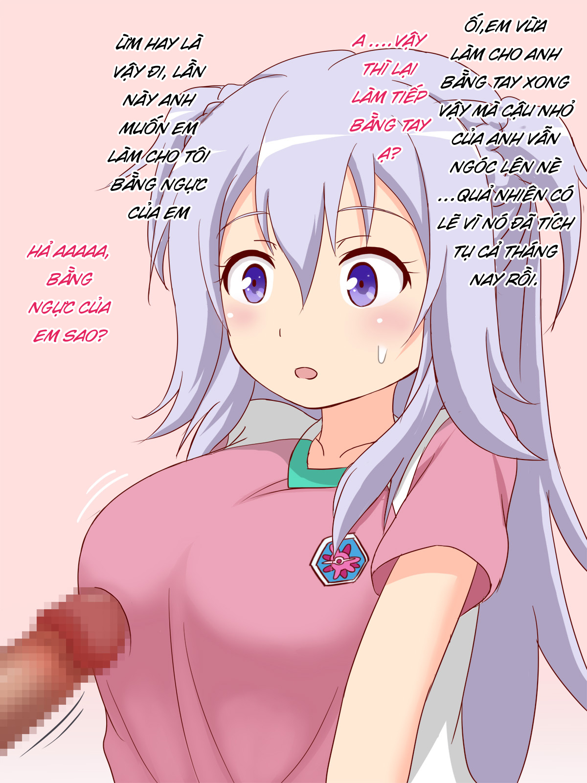 Đọc truyện hentai Bầu ngực cực phẩm của e đang thách thức chú hươu của tôi đó - Oneshot