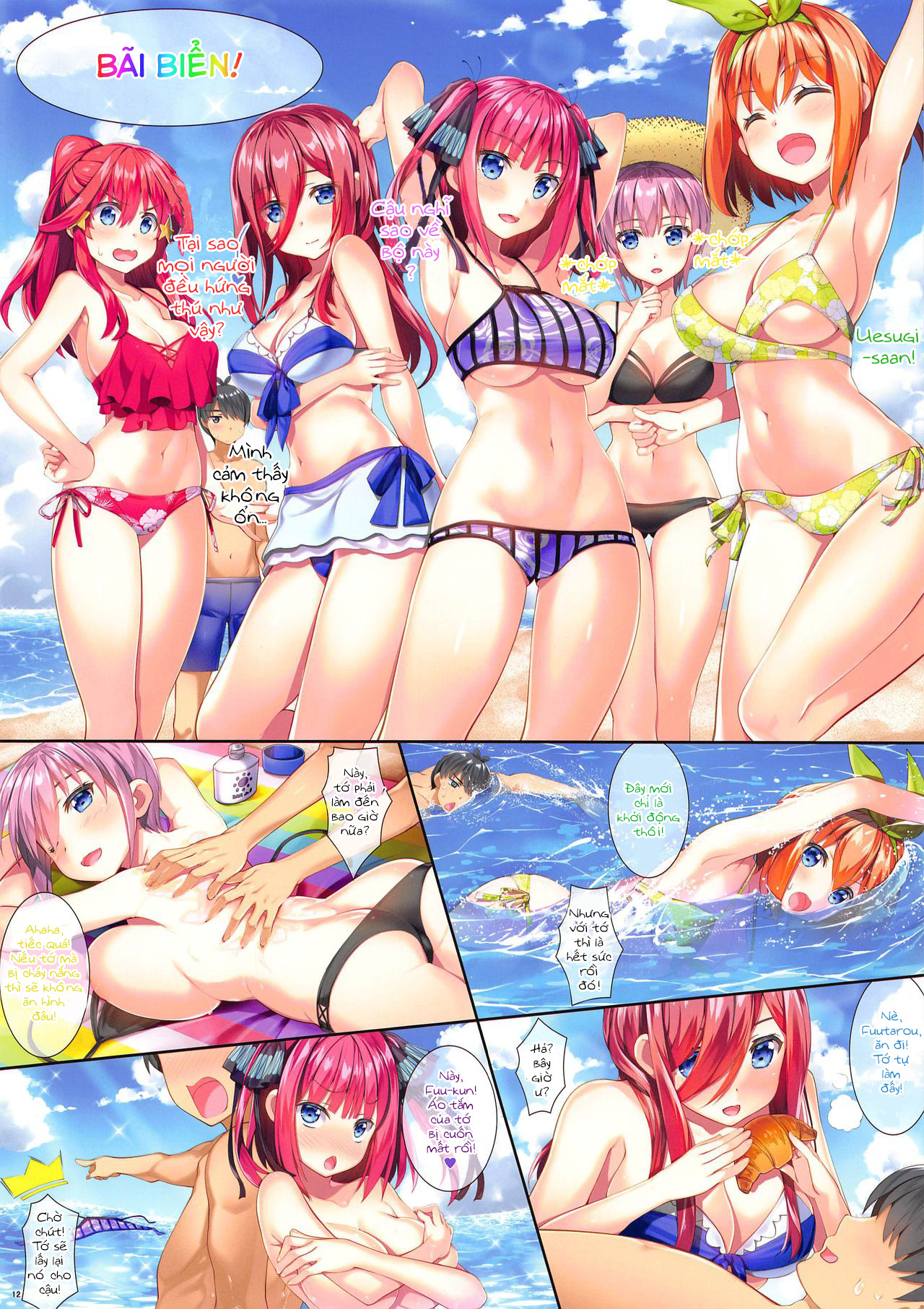 Đọc truyện hentai Gotoubun no Yuuwaku - Five Equal Seductions (Gotoubun no Hanayome) - Oneshot