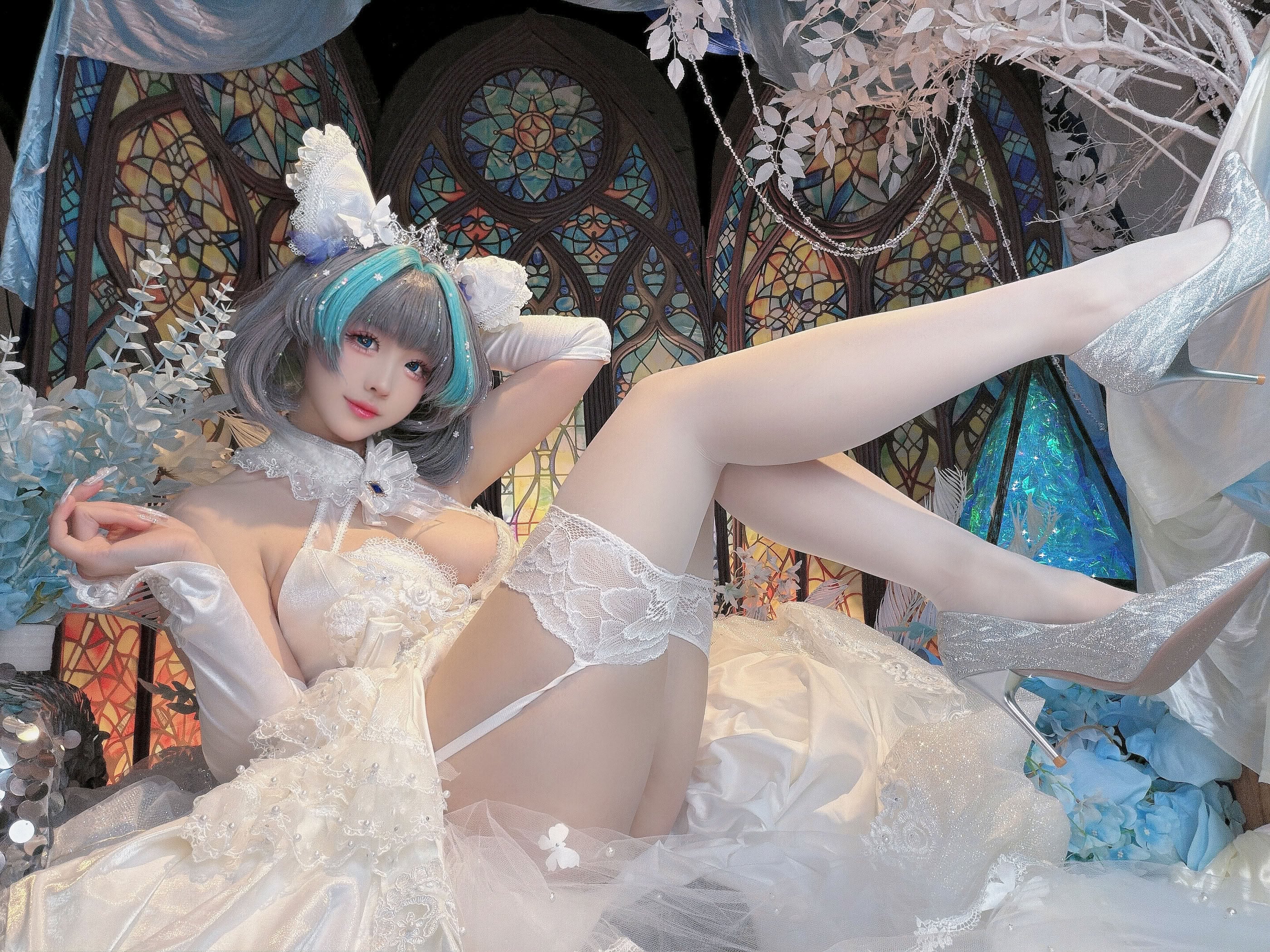 Đọc truyện hentai Tuyển tập Albums siêu phẩm Cosplay - Chap 1371 - Mikomikoww - Bride Cheshire