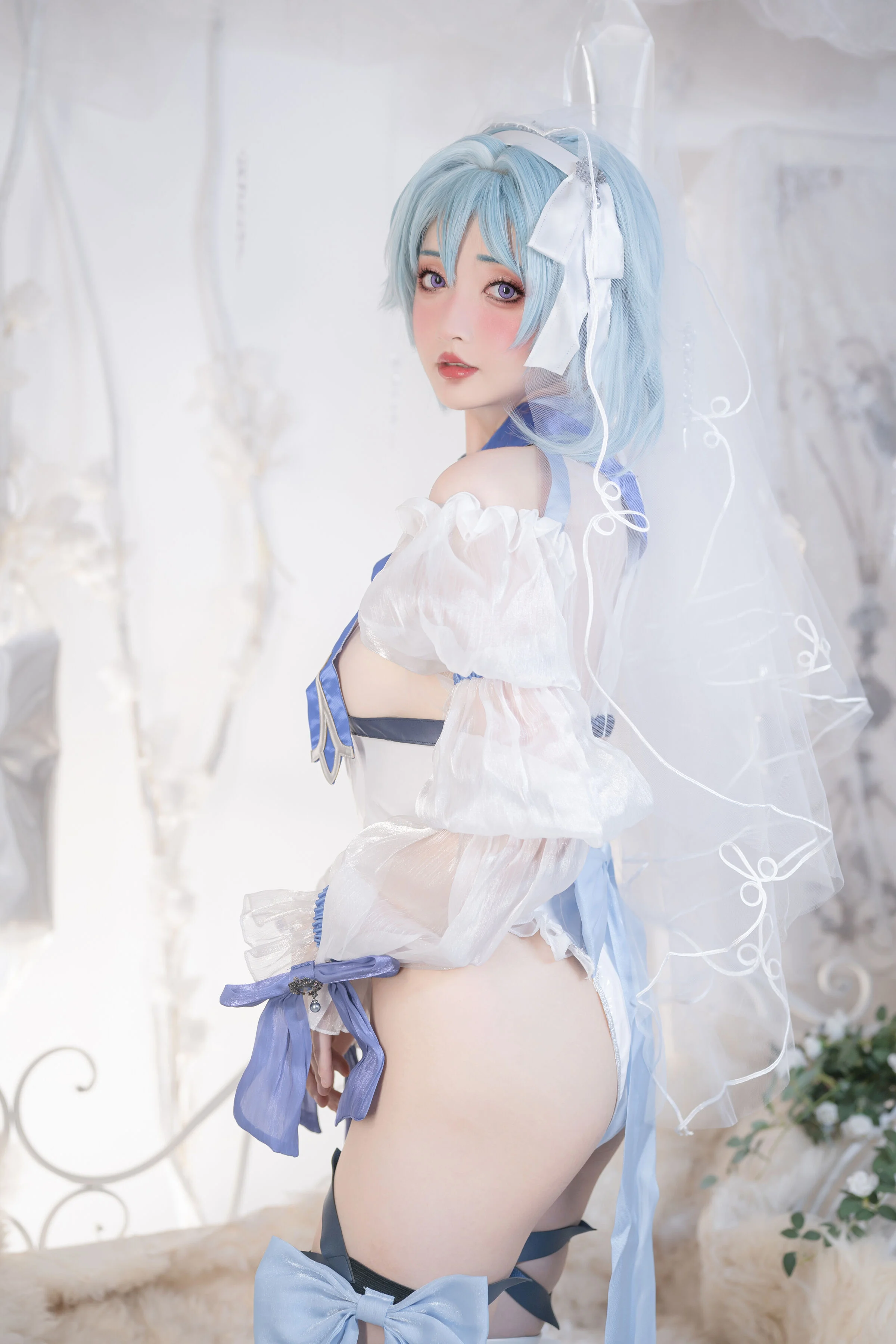 Đọc truyện hentai Tuyển tập Albums siêu phẩm Cosplay - Chap 489 - Crash Girl Meow Xiaoji & Yunshao - Genshin Impact Bride: Eula & Ganyu